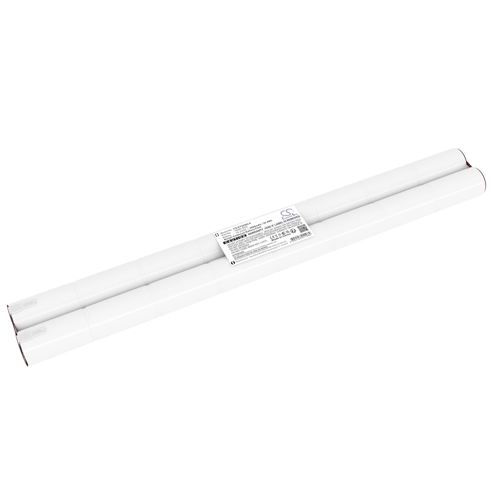 19.2V, Ni-CD, 2000mAh, Battery fits Ronda FRESC1600L8X2 | Eaton LUM16032, ULTRALED 2000 ES, 38.4Wh Emergency Lighting Cameron Sino Technology Limited