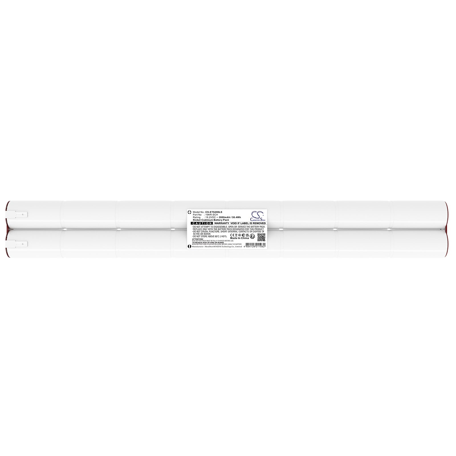 19.2V, Ni-CD, 2000mAh, Battery fits Ronda FRESC1600L8X2 | Eaton LUM16032, ULTRALED 2000 ES, 38.4Wh Emergency Lighting Cameron Sino Technology Limited