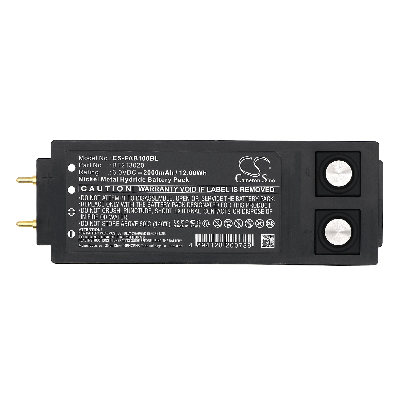Ni-MH, Crane Remote Control Battery fits Hbc Ttb 10, 6.0V, 2000mAh Crane Remote Control Cameron Sino Technology Limited