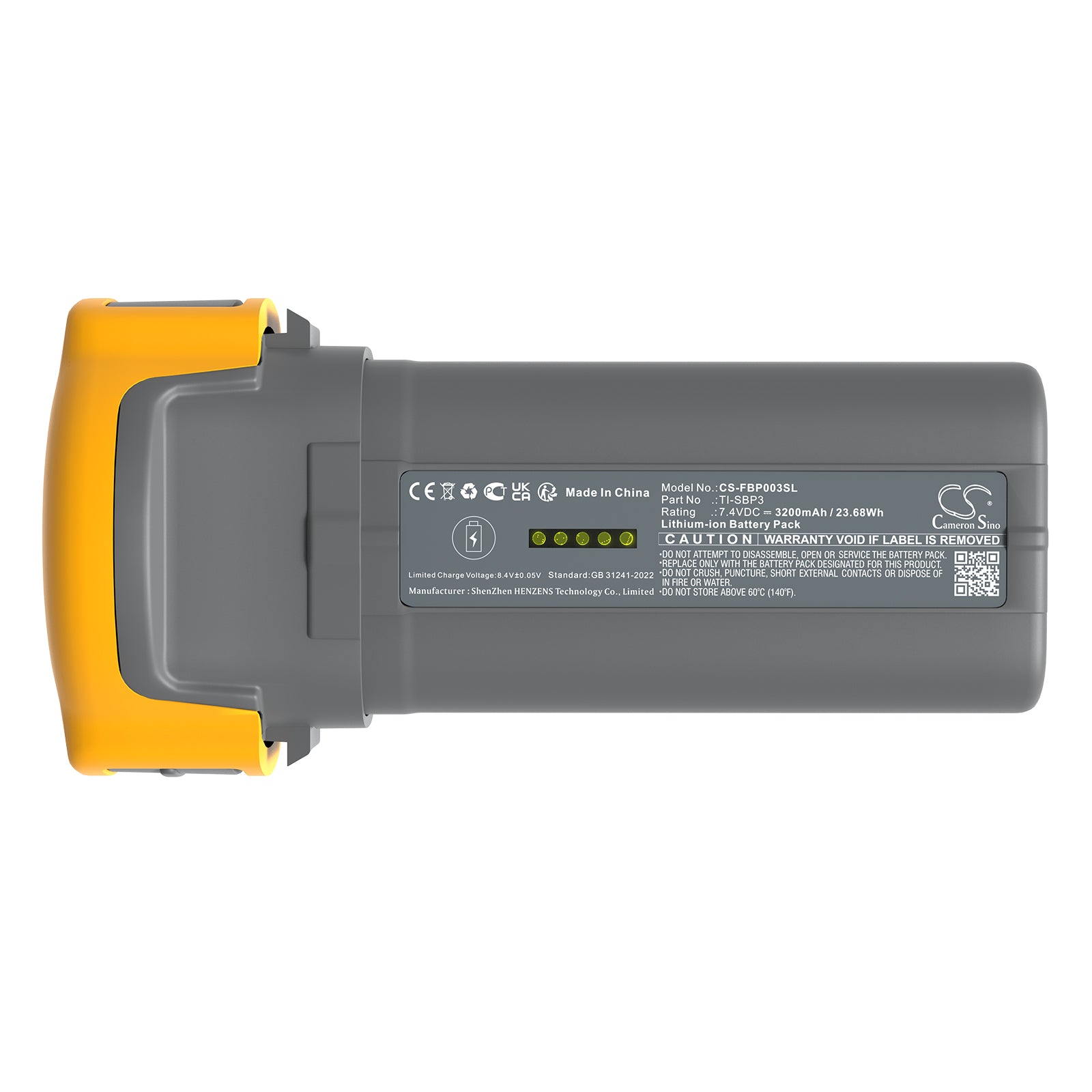 7.4V, Li-ion, 3200mAh, Battery fits Fluke 4JNW4, 4JNW5, 23.68Wh Equipment, Survey, Test Cameron Sino Technology Limited