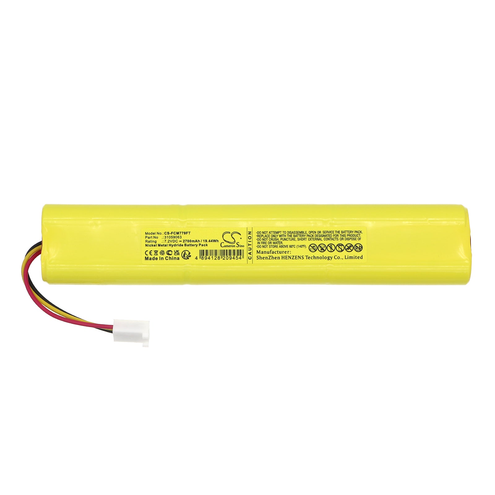 Ni-MH, Flashlight Battery fits Facom 779.cl1, 779.cl16, 7.2V, 2700mAh Flashlight Cameron Sino Technology Limited