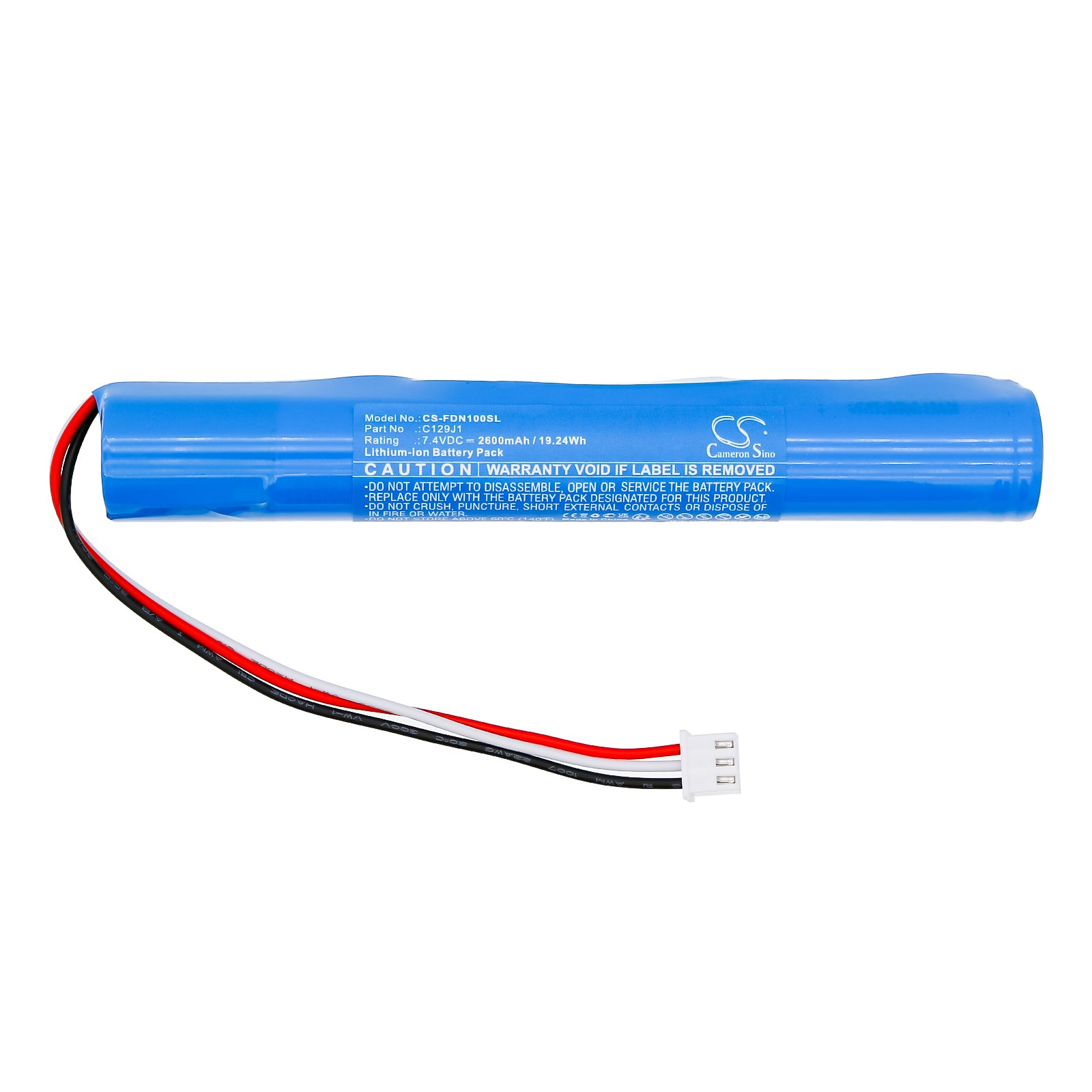 7.4V, Li-ion, 2600mAh, Battery fits Fender Newport, 19.24Wh Speaker Cameron Sino Technology Limited