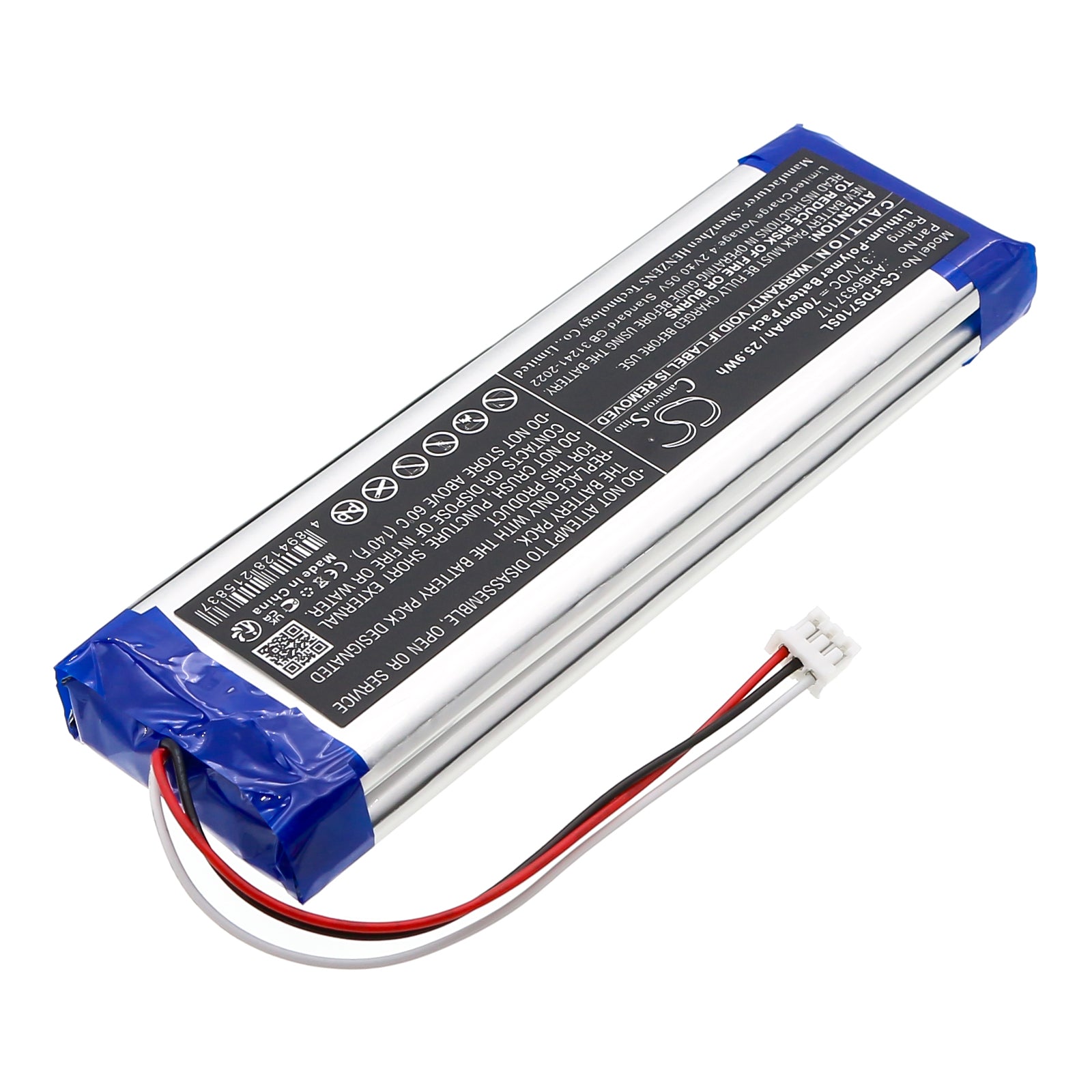 3.7V, Li-Polymer, 7000mAh, Battery fits Fluke DS701 Diagnostic Videoscope, DS703 Diagnostic Videoscope, 25.9Wh Equipment, Survey, Test Cameron Sino Technology Limited
