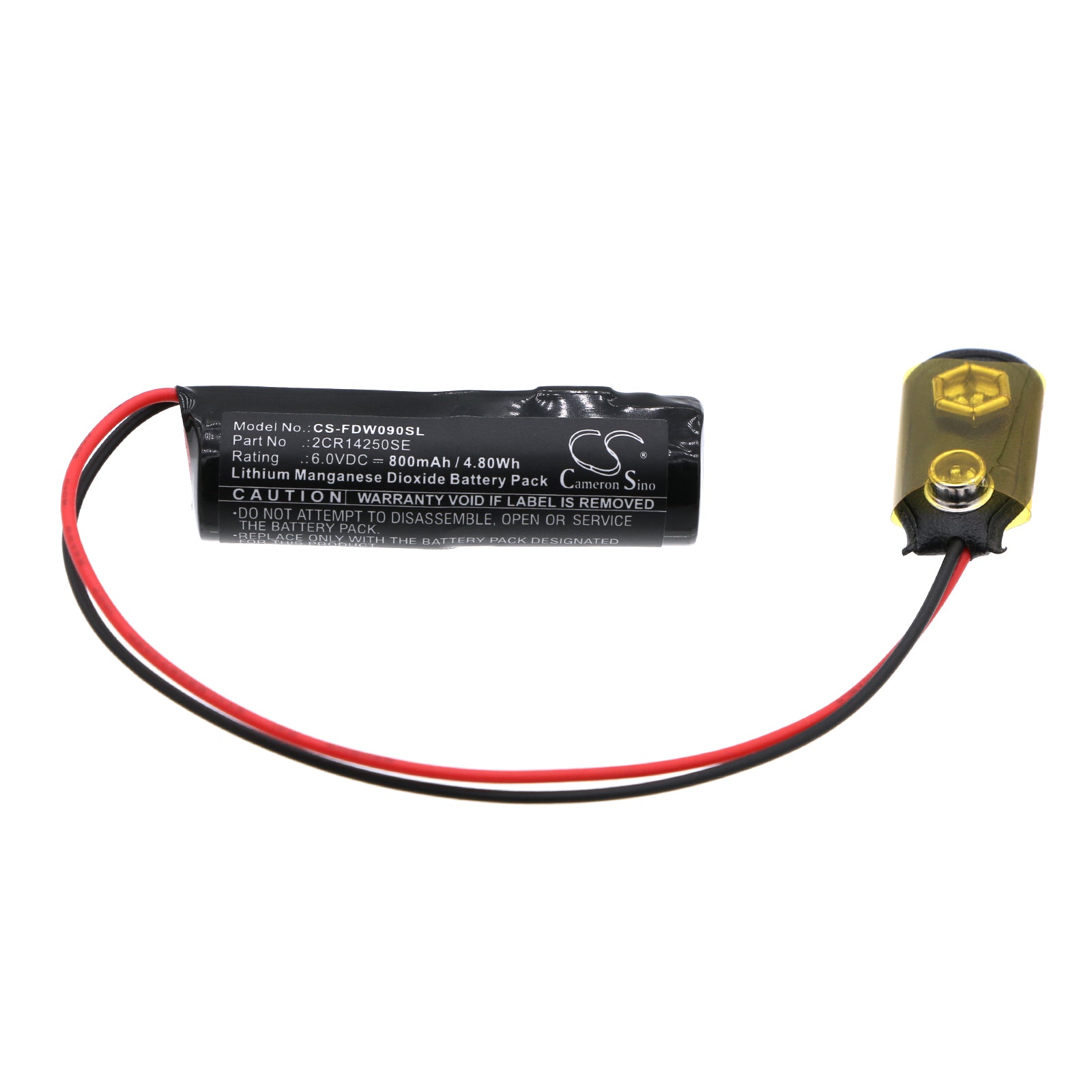 Li-MnO2, PLC Battery fits Fdk 1070085767-102, 11929gw, 6.0V, 800mAh PLC Cameron Sino Technology Limited