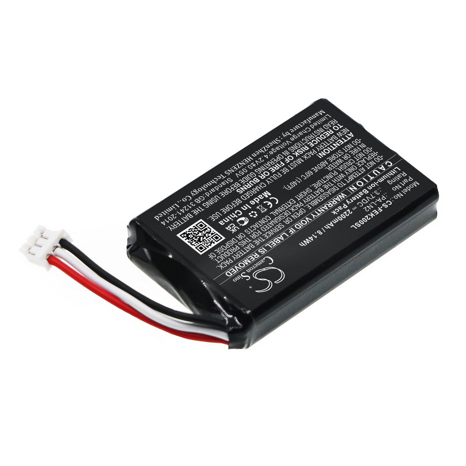Li-ion, Battery Pack Battery fits Fey Elektronik Pa-ln2, 3.7V, 2200mAh Battery Pack Cameron Sino Technology Limited