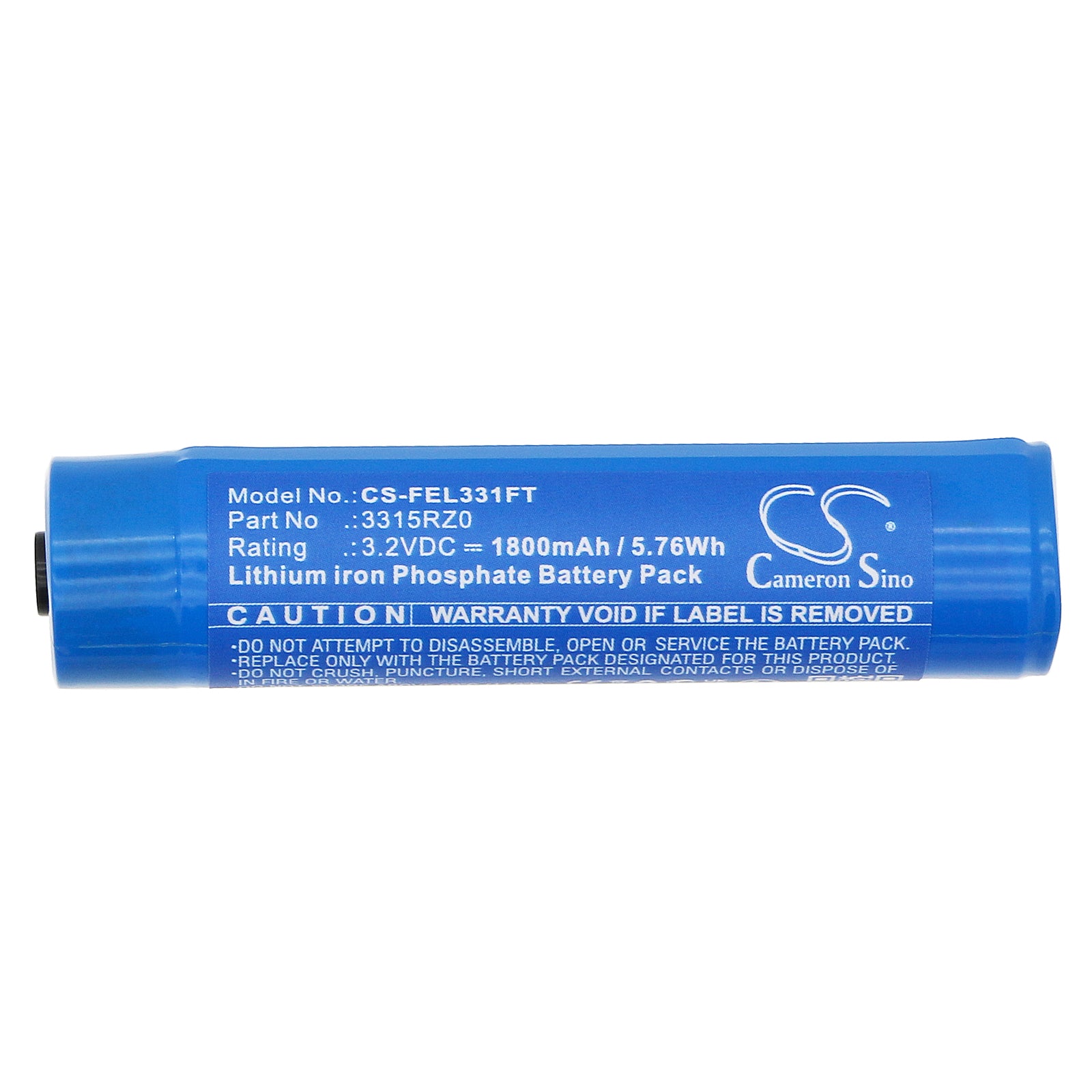 LiFePO4, Flashlight Battery fits Pelican 3315r, 3315r-ra, 3.2V, 1800mAh Flashlight Cameron Sino Technology Limited
