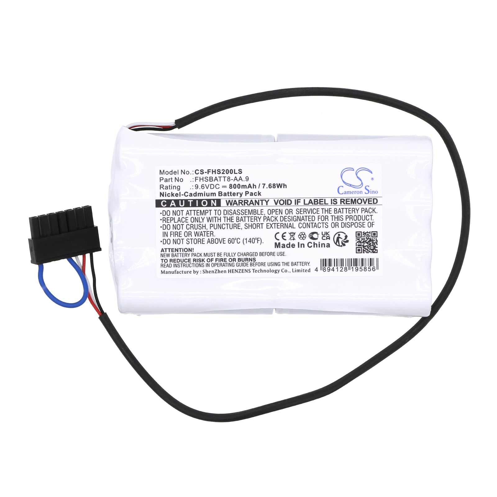 Ni-CD, Emergency Lighting Battery fits Fulham Hotspot 2, 9.6V, 800mAh Emergency Lighting Cameron Sino Technology Limited