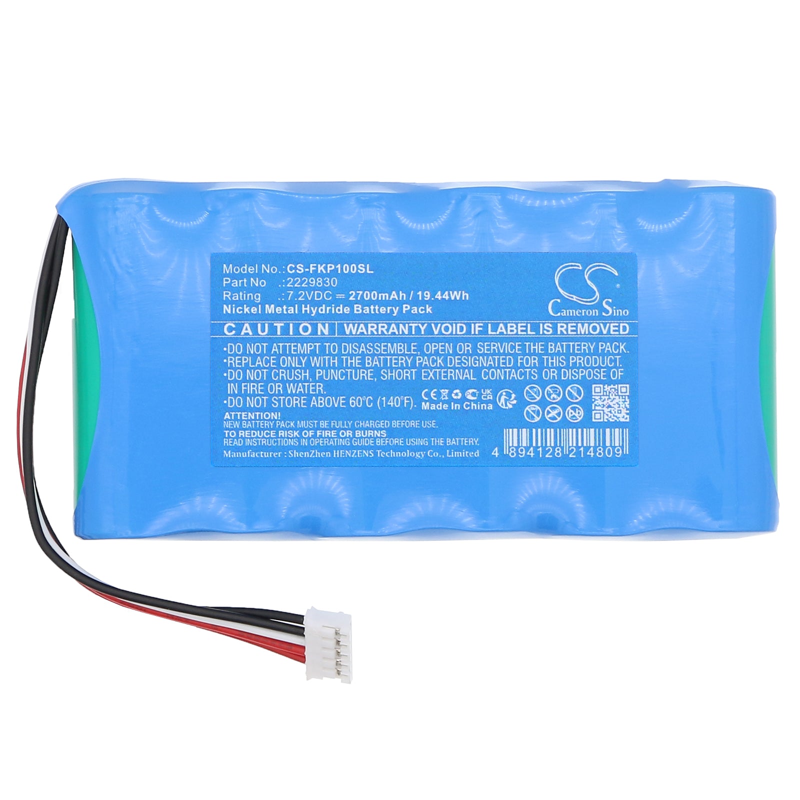 7.2V, Ni-MH, 2700mAh, Battery fits Fluke SigmaPace 1000, 19.44Wh Equipment, Survey, Test Cameron Sino Technology Limited