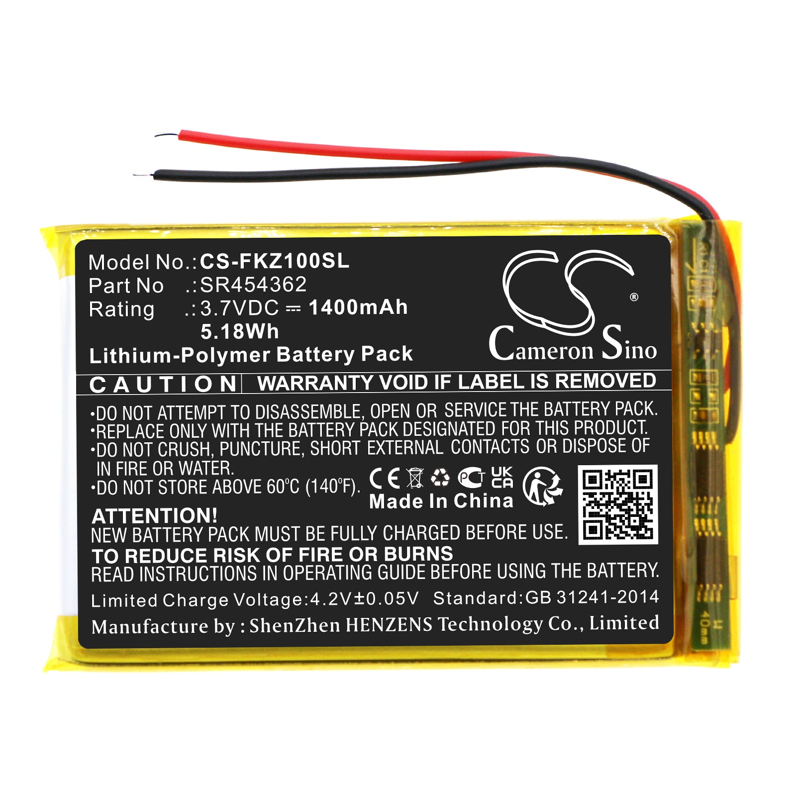 Li-Polymer, GPS, Navigator Battery fits Falk Fa Z10, Neo 620, 3.7V, 1400mAh GPS, Navigator Cameron Sino Technology Limited
