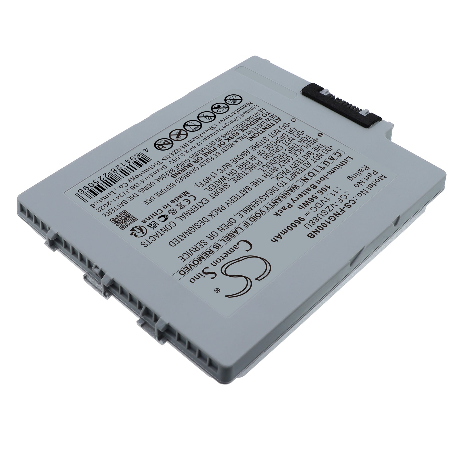 11.1V, Li-ion, 9600mAh, Battery fits Panasonic FZ-G1, Toughbook G1, 106.56Wh Notebook, Laptop Cameron Sino Technology Limited