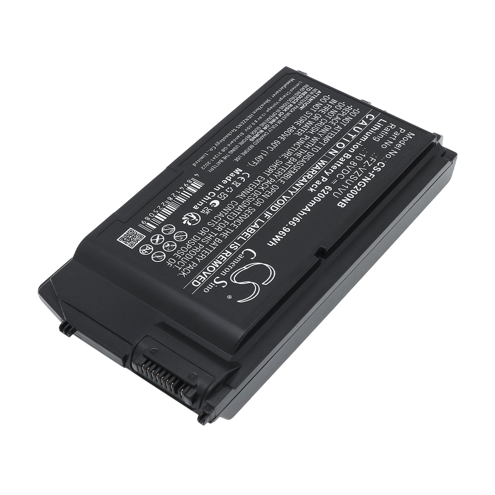 10.8V, Li-ion, 6200mAh, Battery fits Panasonic FZ-G2D, FZ-G2E, 66.96Wh Notebook, Laptop Cameron Sino Technology Limited