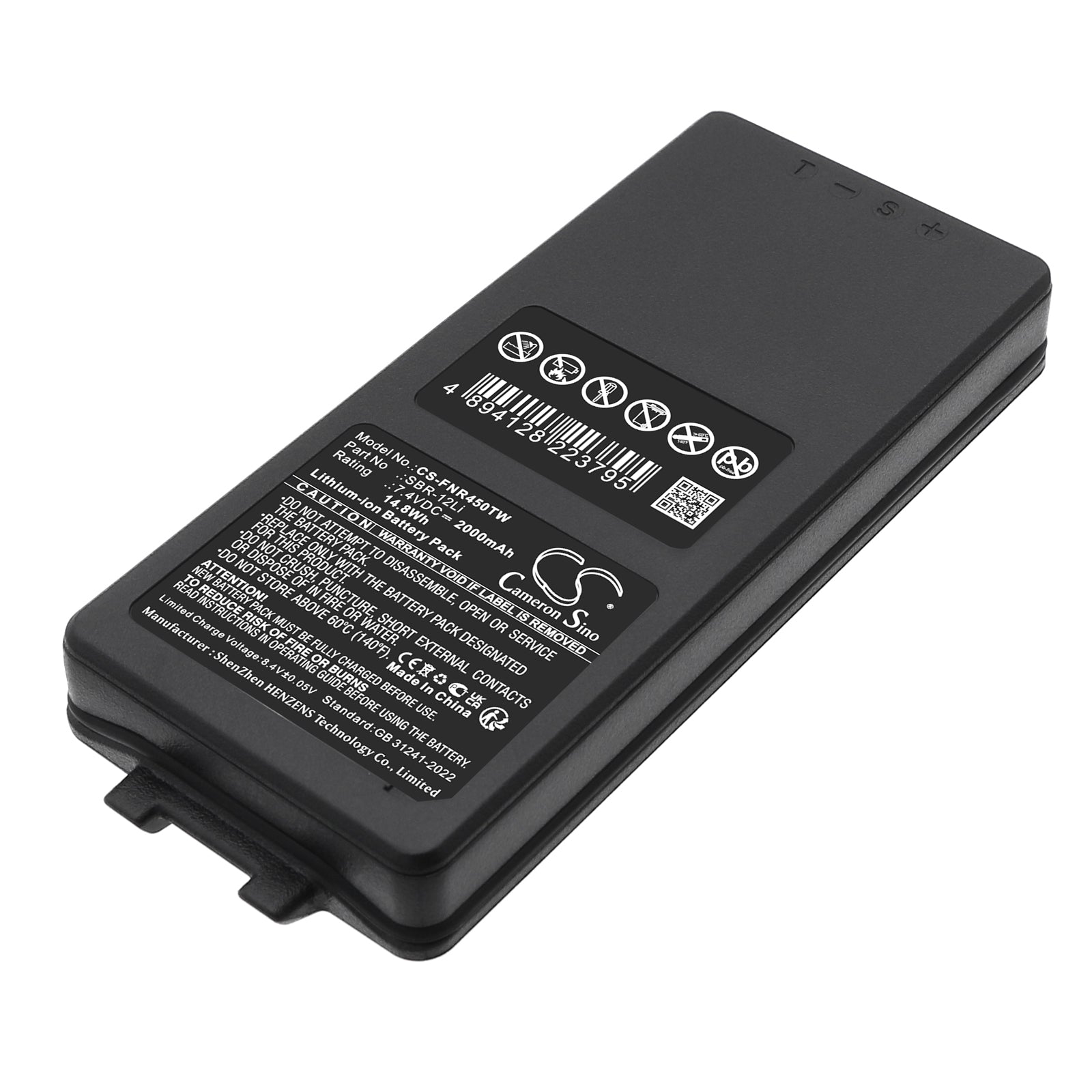 7.4V, Li-ion, 2000mAh, Battery fits AOR AR-DV10 | Yaesu FTA-85L, FTA-450L, 14.8Wh Two-Way Radio Cameron Sino Technology Limited