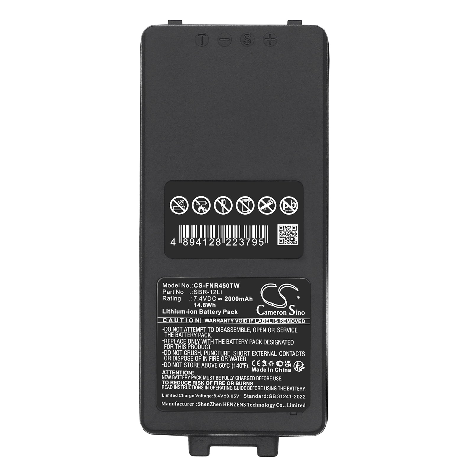 7.4V, Li-ion, 2000mAh, Battery fits AOR AR-DV10 | Yaesu FTA-85L, FTA-450L, 14.8Wh Two-Way Radio Cameron Sino Technology Limited