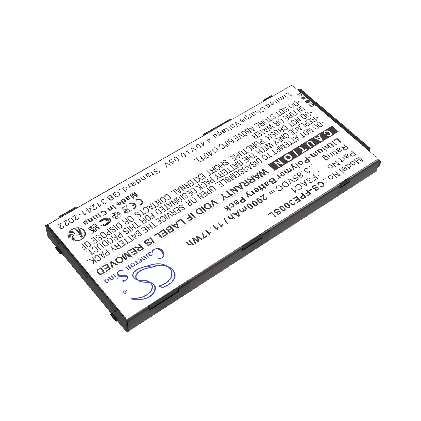 3.85V, Li-Polymer, 2900mAh, Battery fits Fairphone Fairphone 3, Fairphone 3+, 11.17Wh Mobile, SmartPhone Cameron Sino Technology Limited