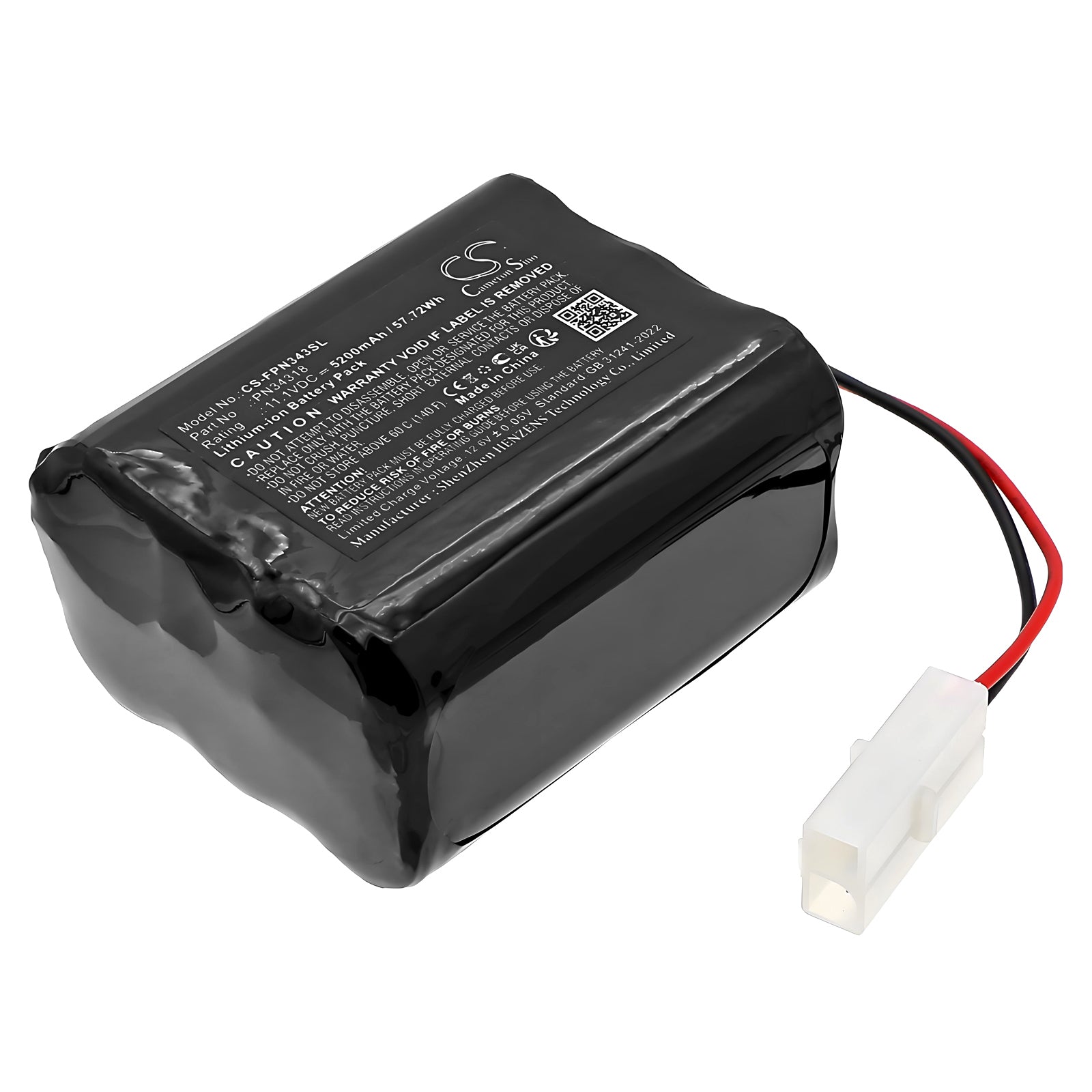 11.1V, Li-ion, 5200mAh, Battery fits Foxpro banshee, cs24, 57.72Wh Sports & Outdoors Cameron Sino Technology Limited