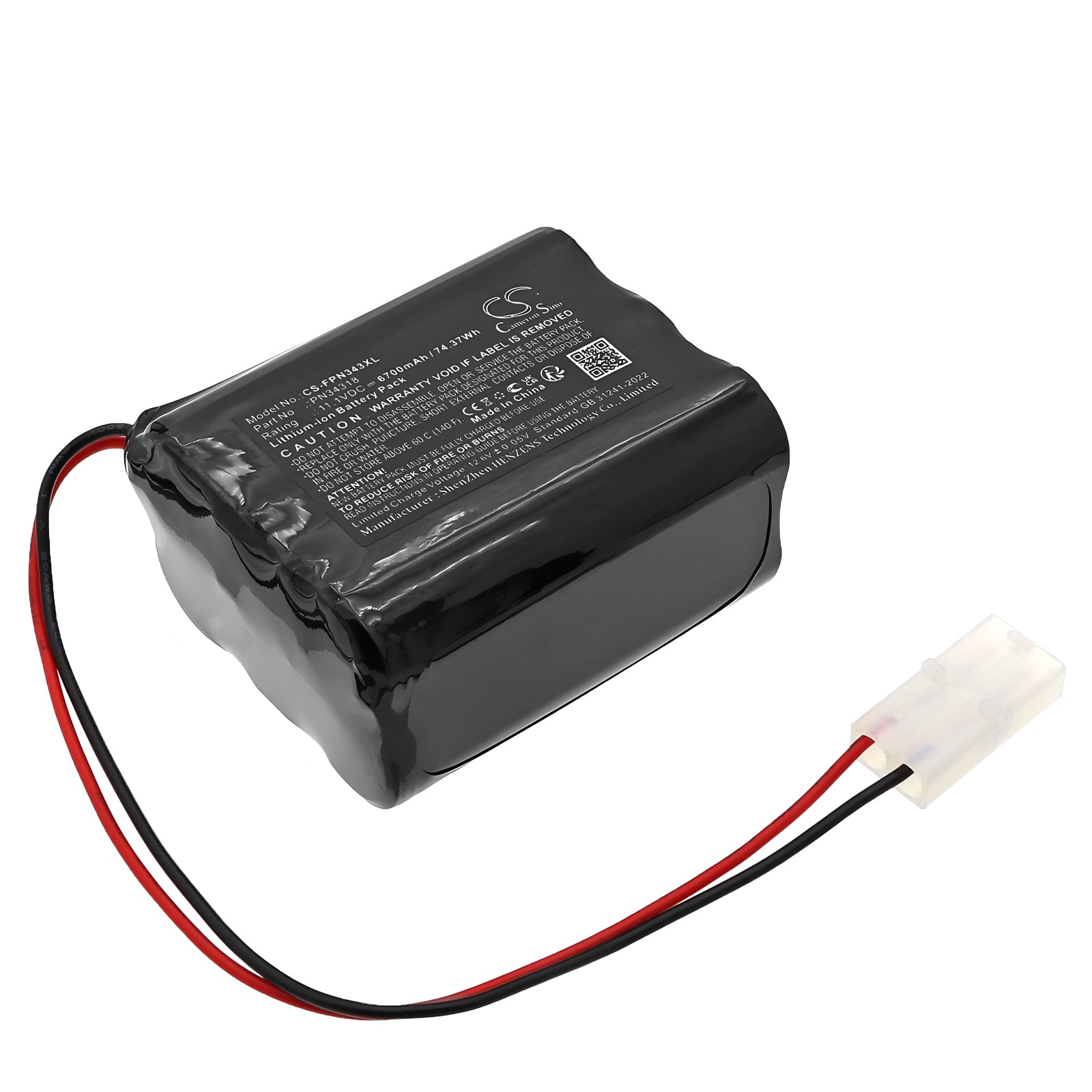 11.1V, Li-ion, 6700mAh, Battery fits Foxpro banshee, cs24, 74.37Wh Sports & Outdoors Cameron Sino Technology Limited
