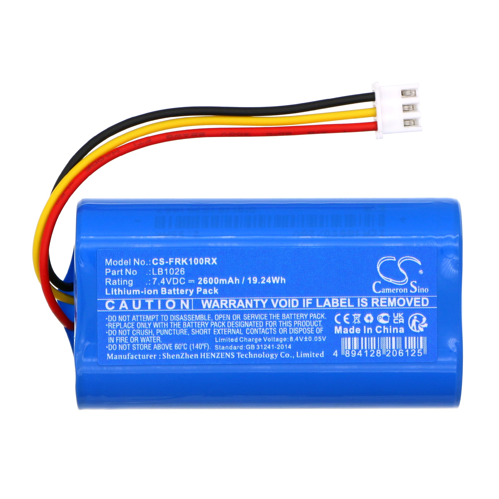 Li-ion, Remote Controller Battery fits Frsky Horus X10, Horus X10s, 7.4V, 2600mAh Remote Controller Cameron Sino Technology Limited