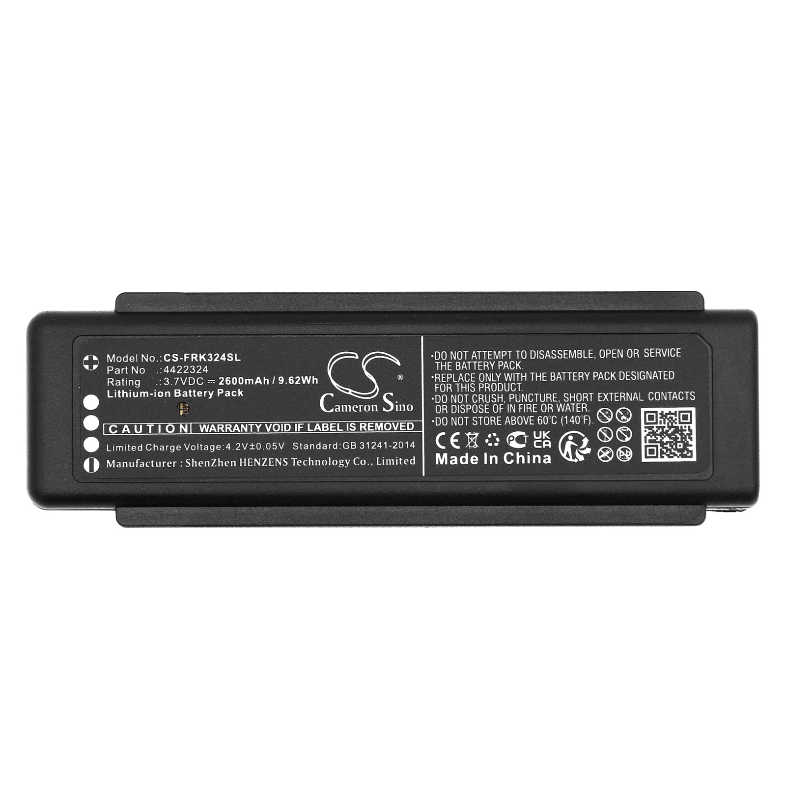 Li-ion, Equipment, Survey, Test Battery fits Fluke Raytek Raynger 3i Plus, 3.7V, 2600mAh Equipment, Survey, Test Cameron Sino Technology Limited
