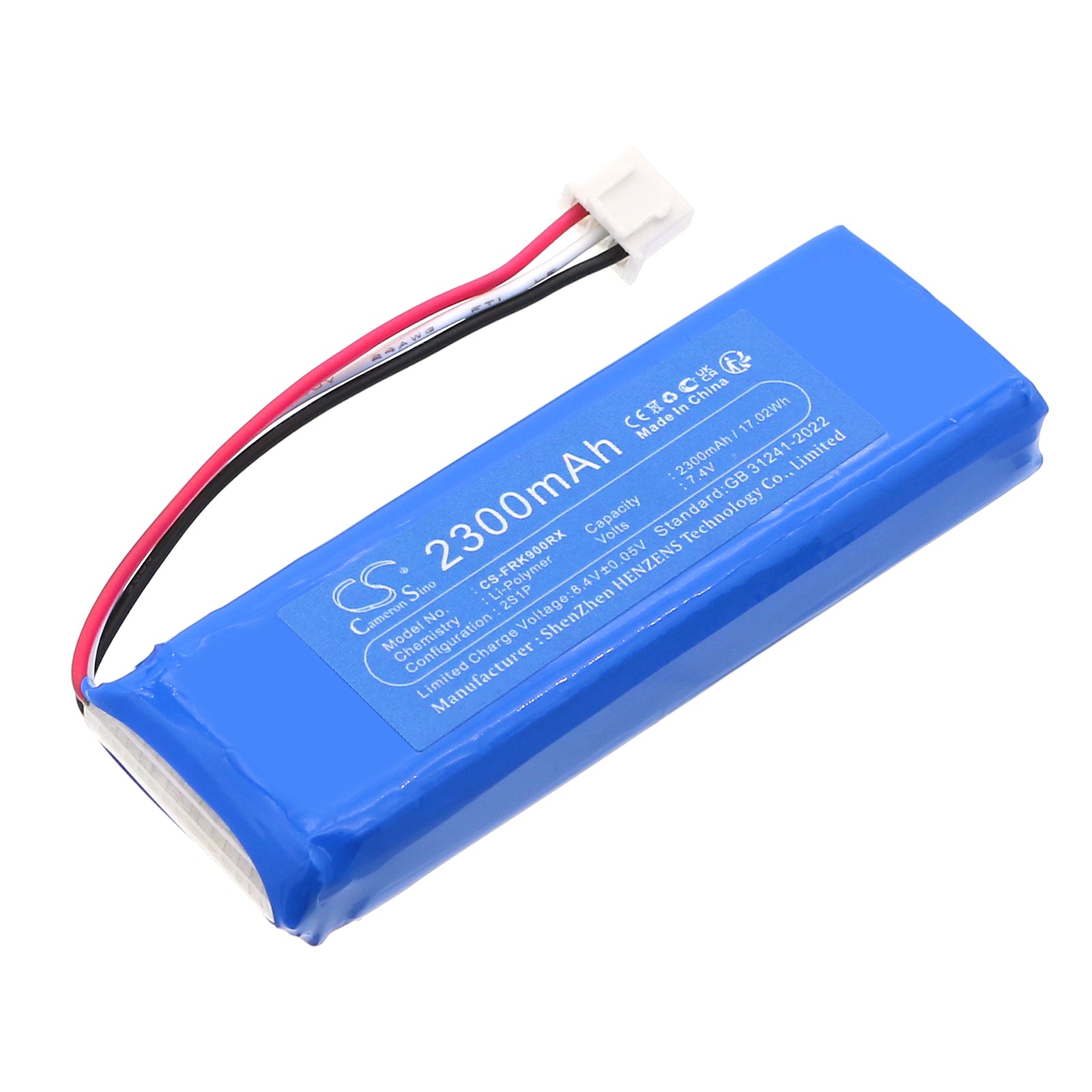 7.4V, , , Battery fits FrSky X9D Plus, X9DP2019, Remote Controller Cameron Sino Technology Limited