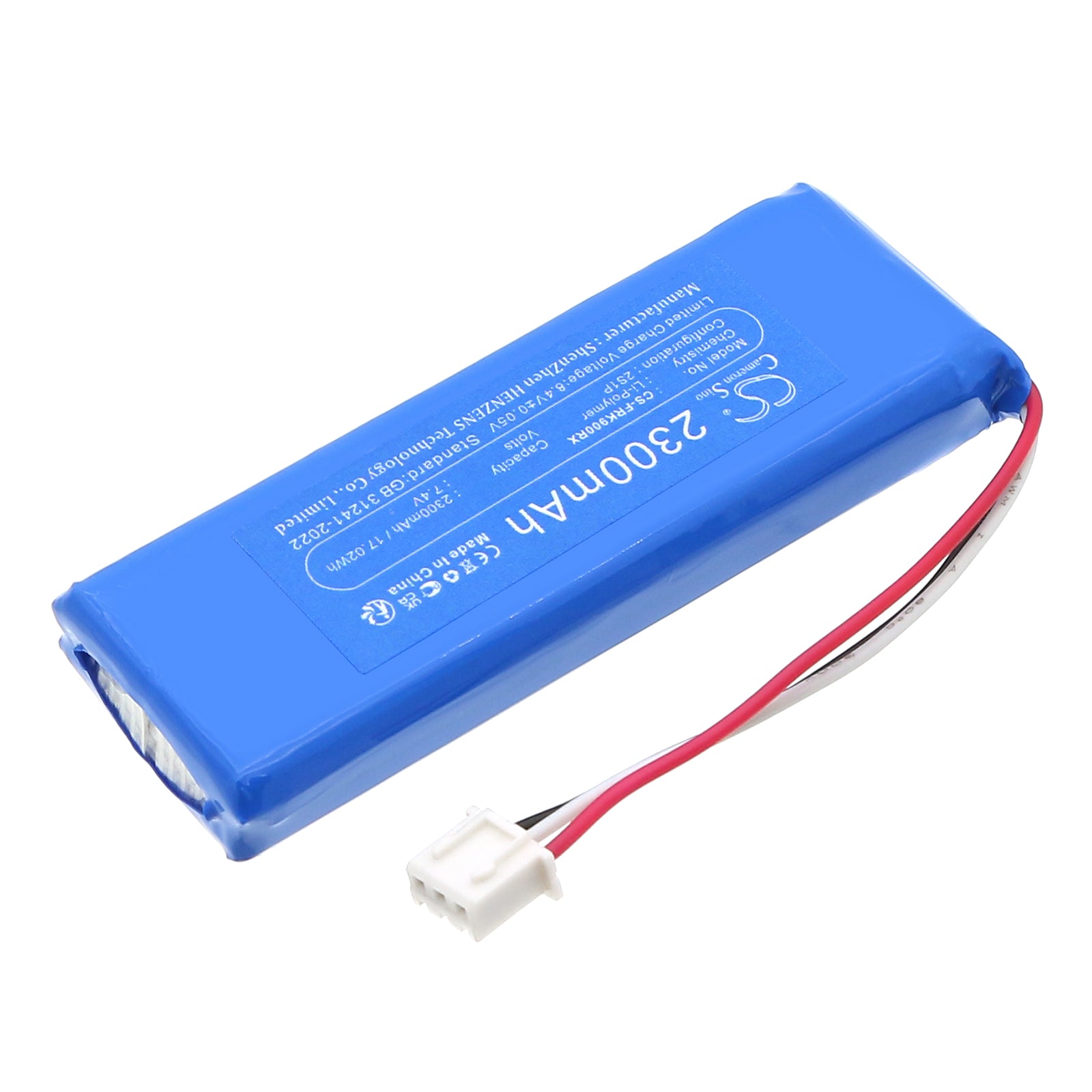 7.4V, , , Battery fits FrSky X9D Plus, X9DP2019, Remote Controller Cameron Sino Technology Limited