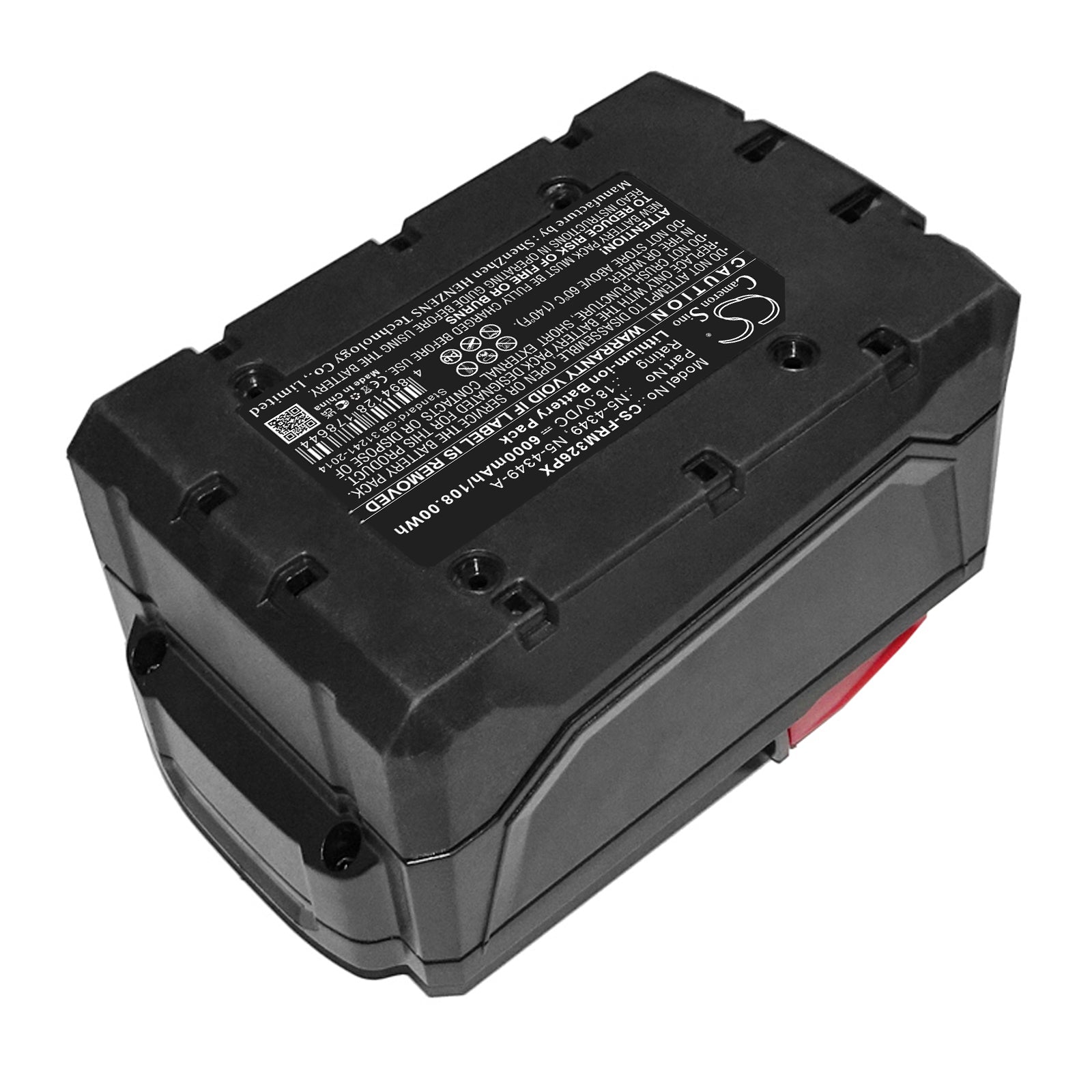 Li-ion, Strapping Tools Battery fits Fromm P318, P326, 18.0V, 6000mAh Strapping Tools Cameron Sino Technology Limited