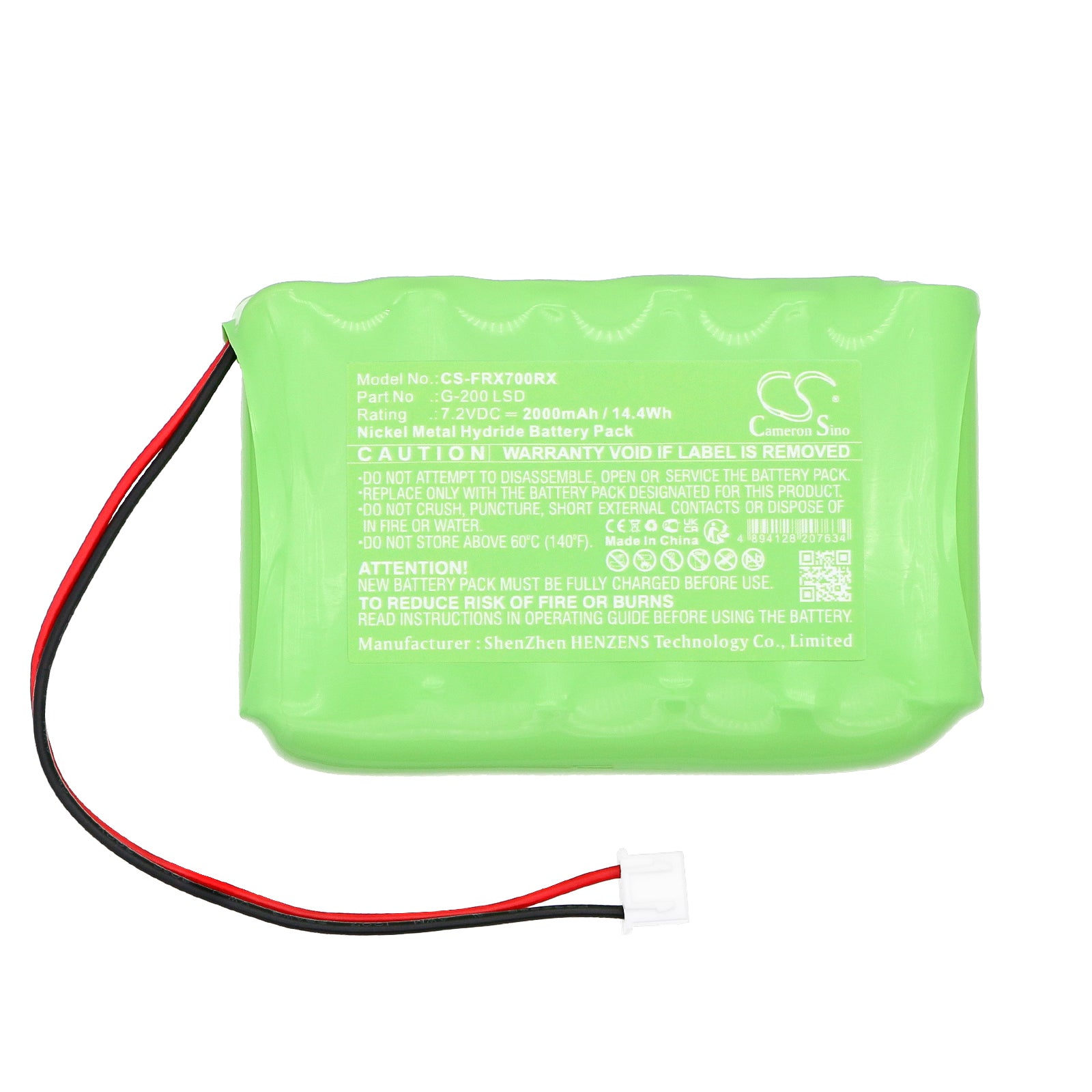 Ni-MH, Remote Controller Battery fits Frsky Taranis Qx 7, Taranis Qx7, 7.2V, 2000mAh Remote Controller Cameron Sino Technology Limited
