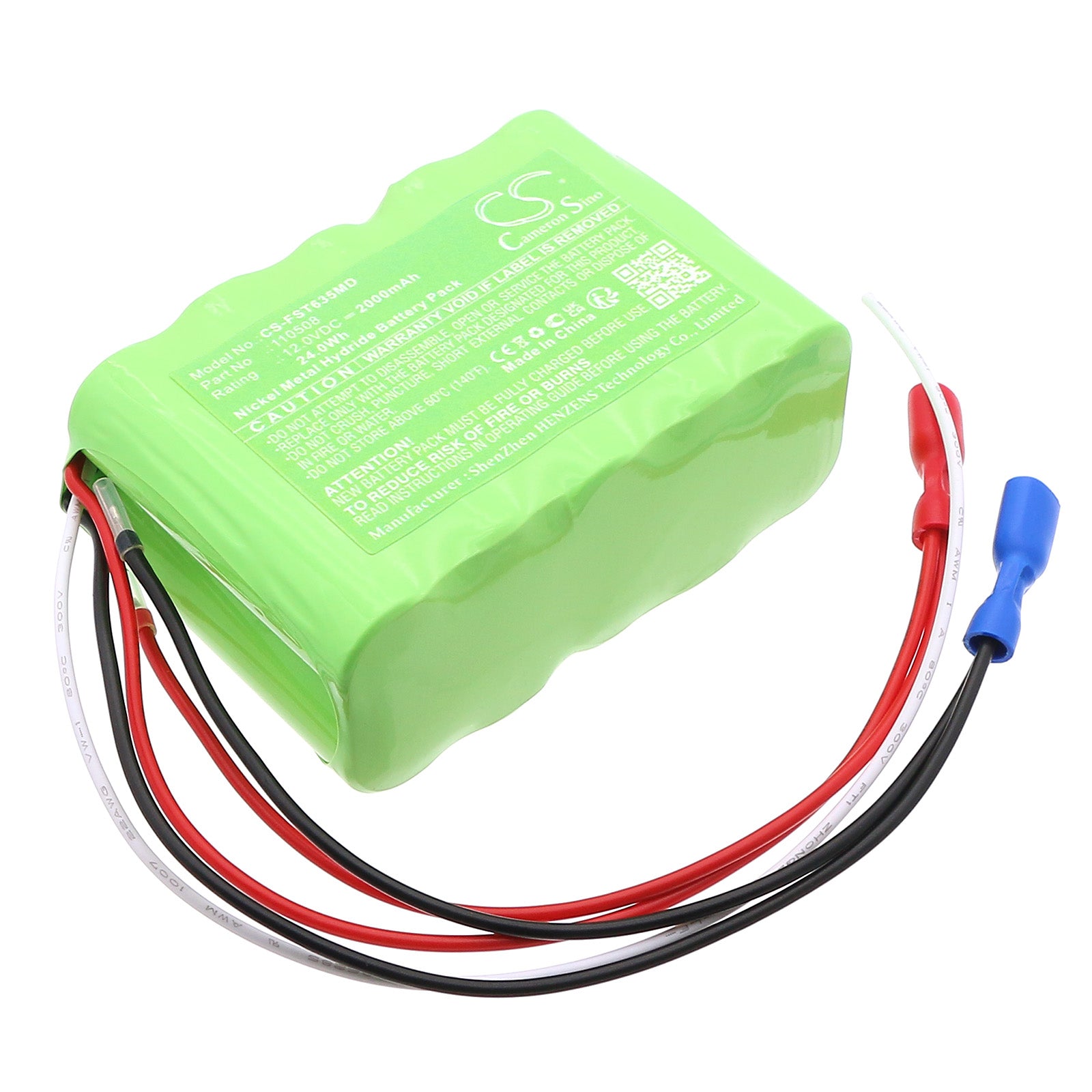 12V, Ni-MH, 2000mAh, Battery fits Fahl 63500, Suction Unit Tracheoport, 24Wh Medical Cameron Sino Technology Limited