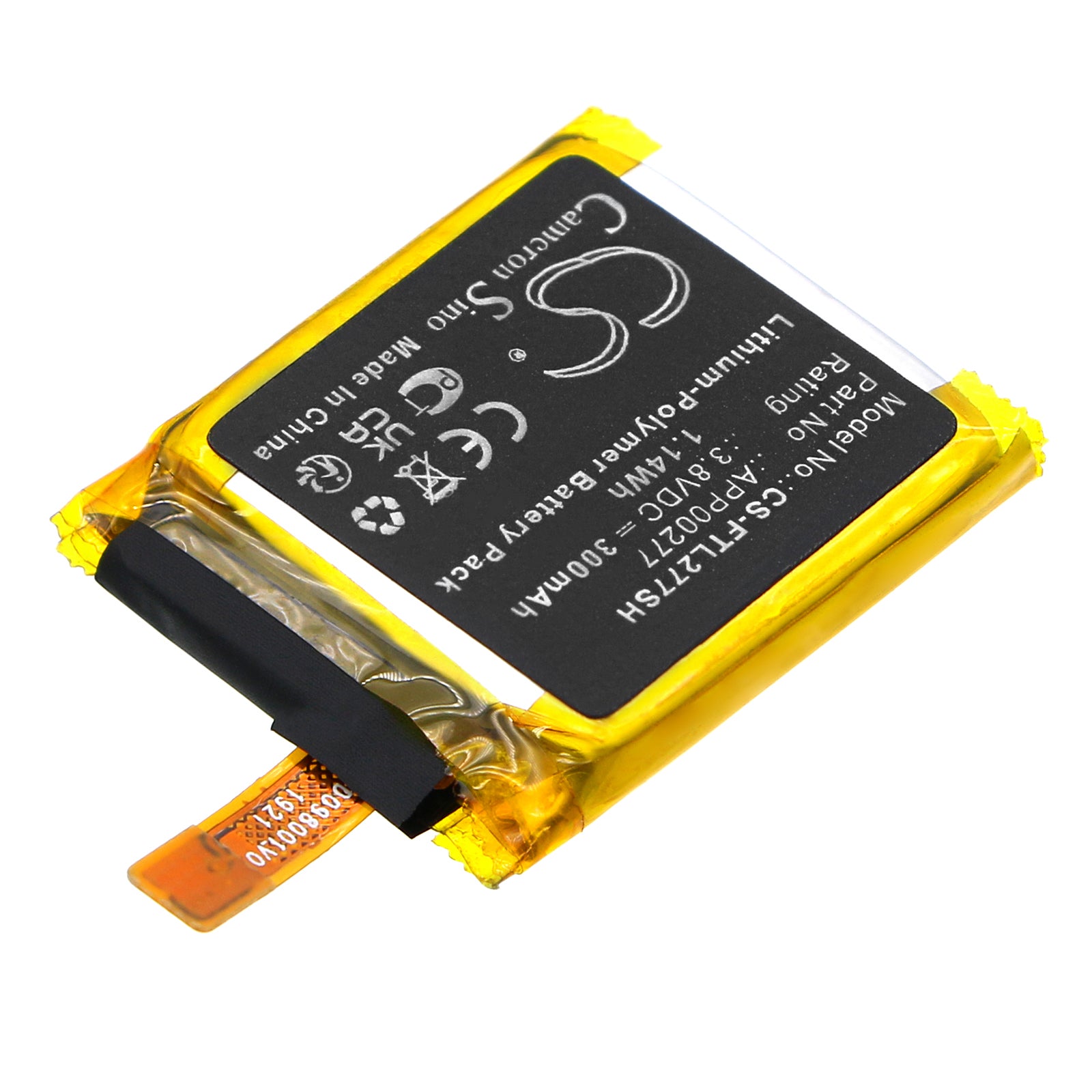 Li-Polymer, Smartwatch Battery fits Fossil Launches Lte, 3.8V, 300mAh Smartwatch Cameron Sino Technology Limited