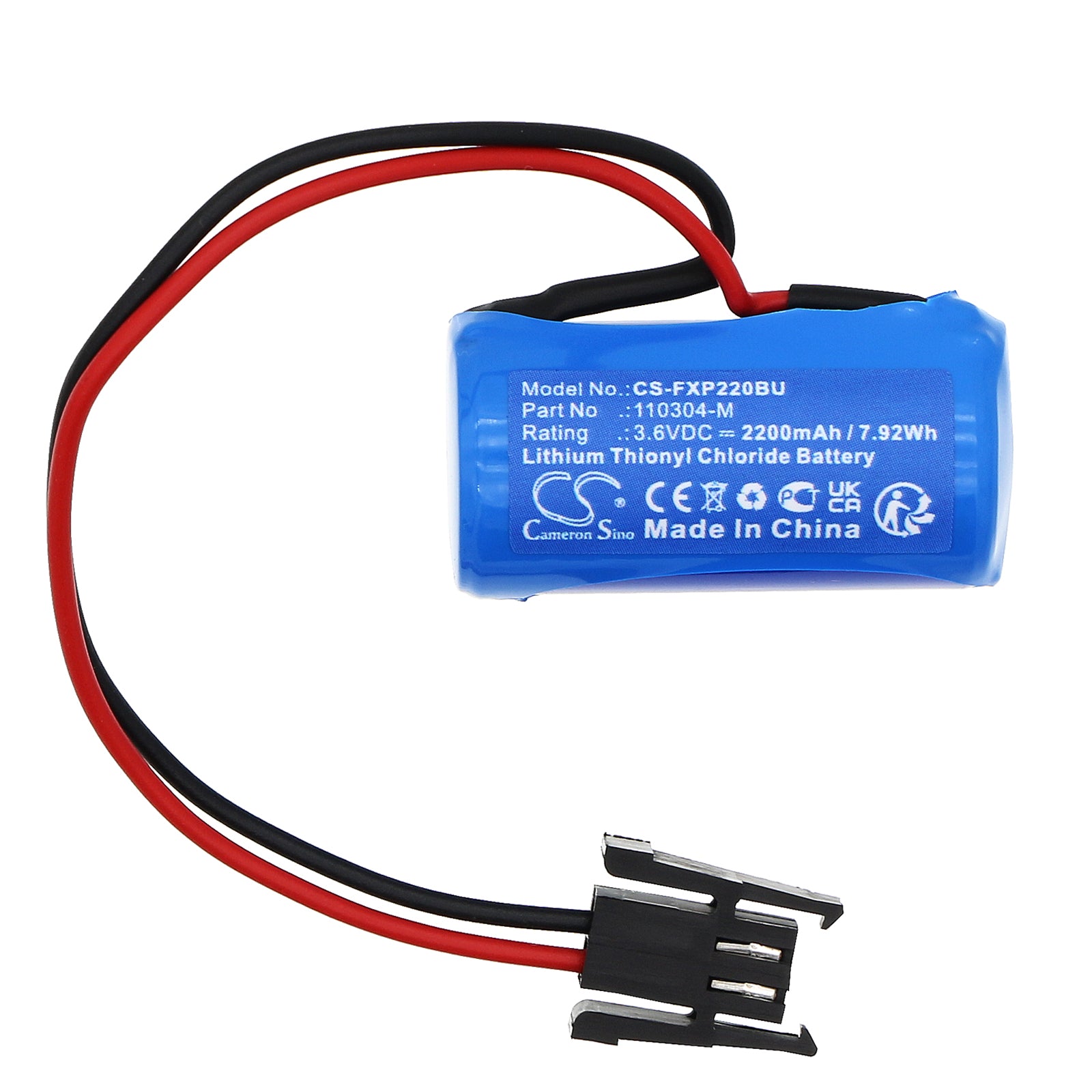 Li-SOCl2, Medical Battery fits Fukuda Ecg Analyzer Fcp2201g Memory, Fcp2101 Memory, 3.6V, 2200mAh Medical Cameron Sino Technology Limited