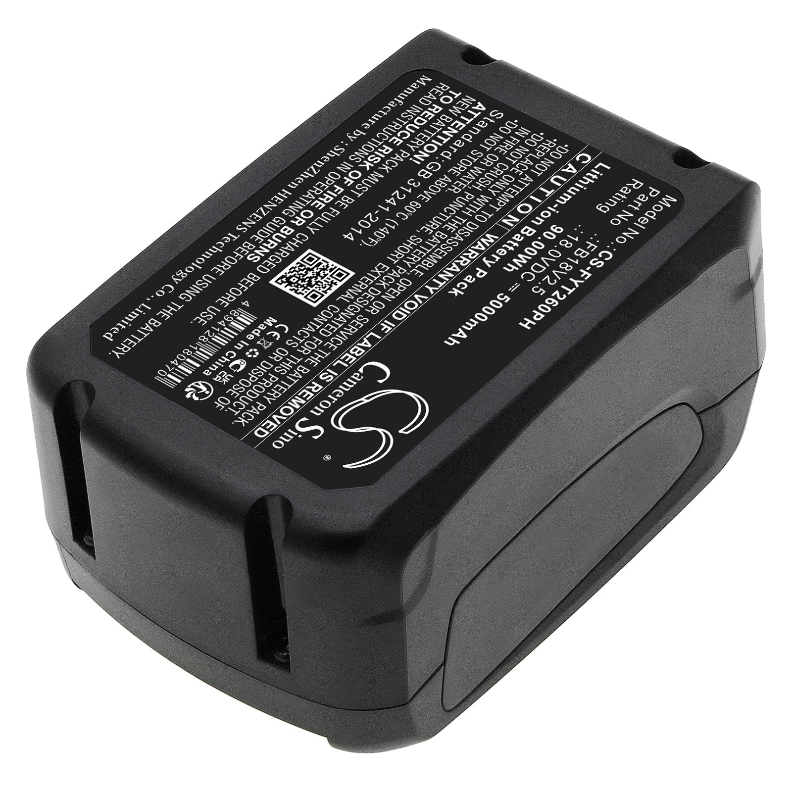 Li-ion, Gardening Tools Battery fits Flymo Easiclean Li 18v Cordless Pres, Easiclean Li Plus, 18.0V, 5000mAh Gardening Tools Cameron Sino Technology Limited