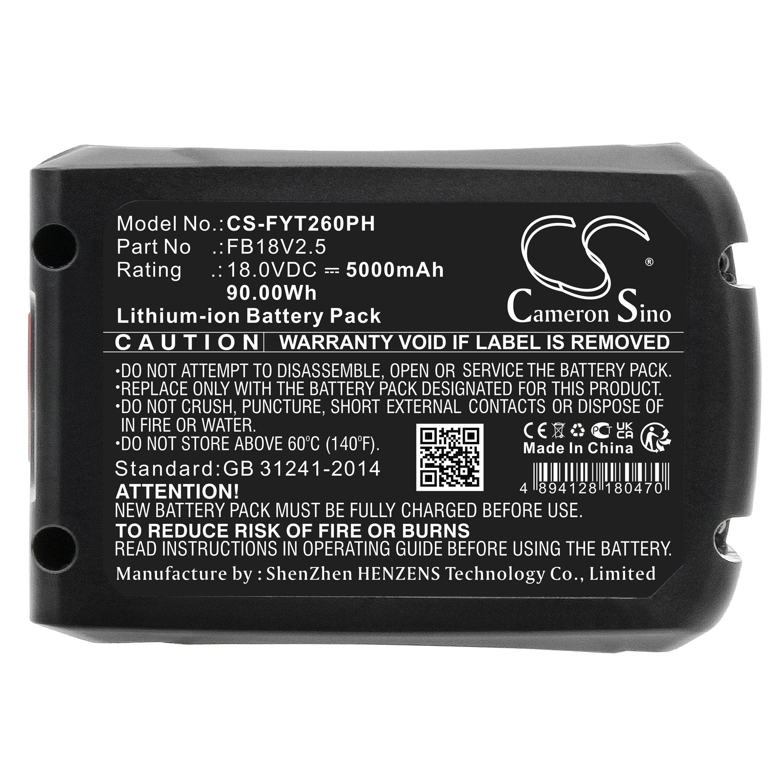 Li-ion, Gardening Tools Battery fits Flymo Easiclean Li 18v Cordless Pres, Easiclean Li Plus, 18.0V, 5000mAh Gardening Tools Cameron Sino Technology Limited