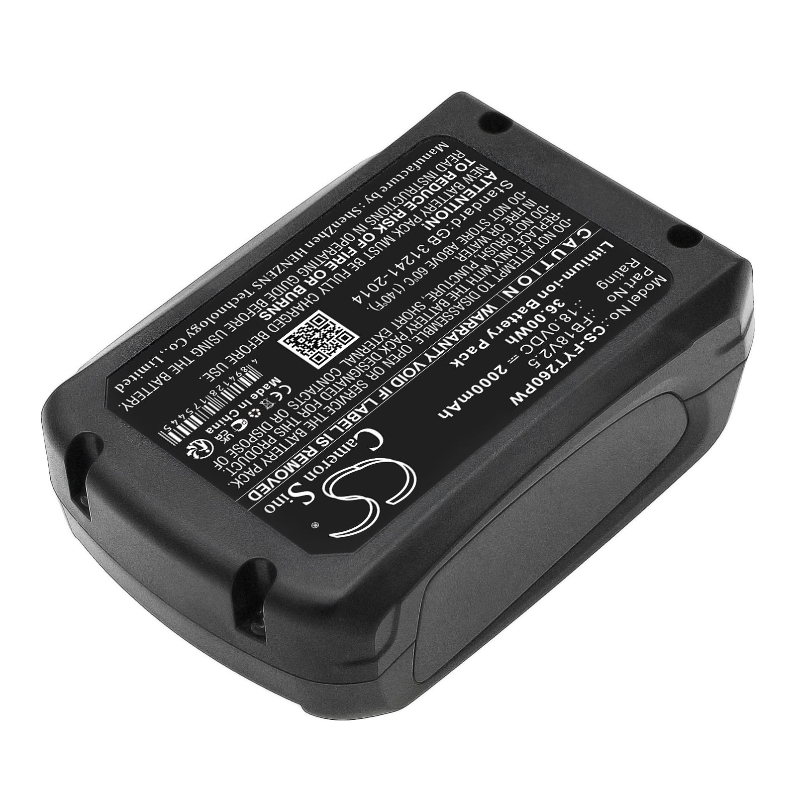 Li-ion, Gardening Tools Battery fits Flymo Easiclean Li 18v Cordless Pres, Easiclean Li Plus, 18.0V, 2000mAh Gardening Tools Cameron Sino Technology Limited