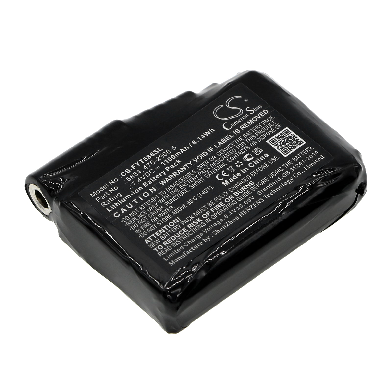 Li-ion, Heated Clothes Battery fits Fly Racing Heated Glove, Ignitor Gloves, 7.4V, 1100mAh Heated Clothes Cameron Sino Technology Limited