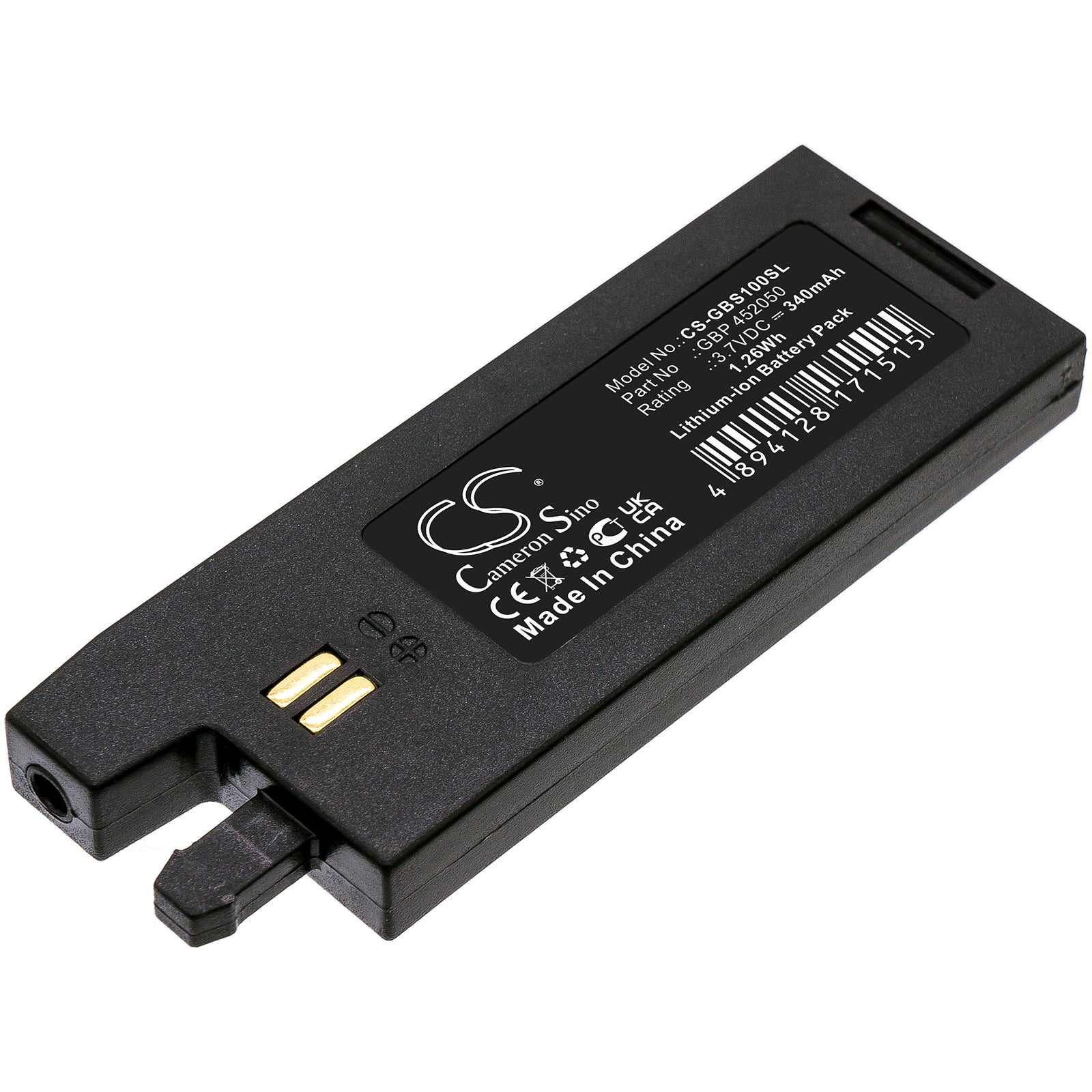 Li-Polymer, Electronic Tuner Battery fits Gibson Gforce, G-force Auto-tuner, 3.7V, 340mAh Electronic Tuner Cameron Sino Technology Limited (Suspended)