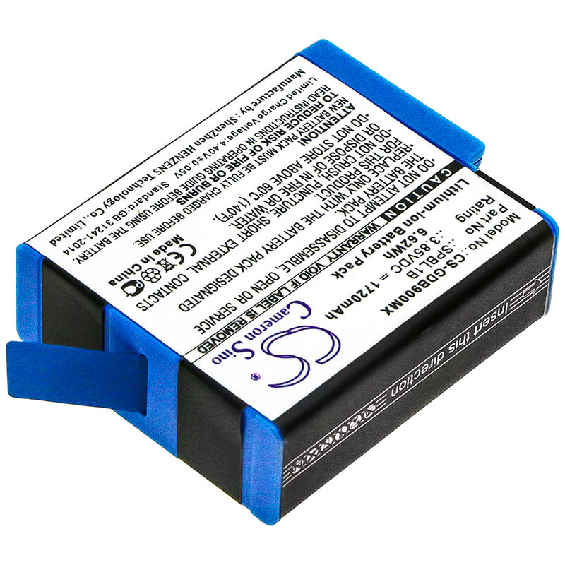 Li-ion Battery fits Gopro, Ahdbt-901, Gopro 9 3.85V, 1720mAh Camera Cameron Sino Technology Limited