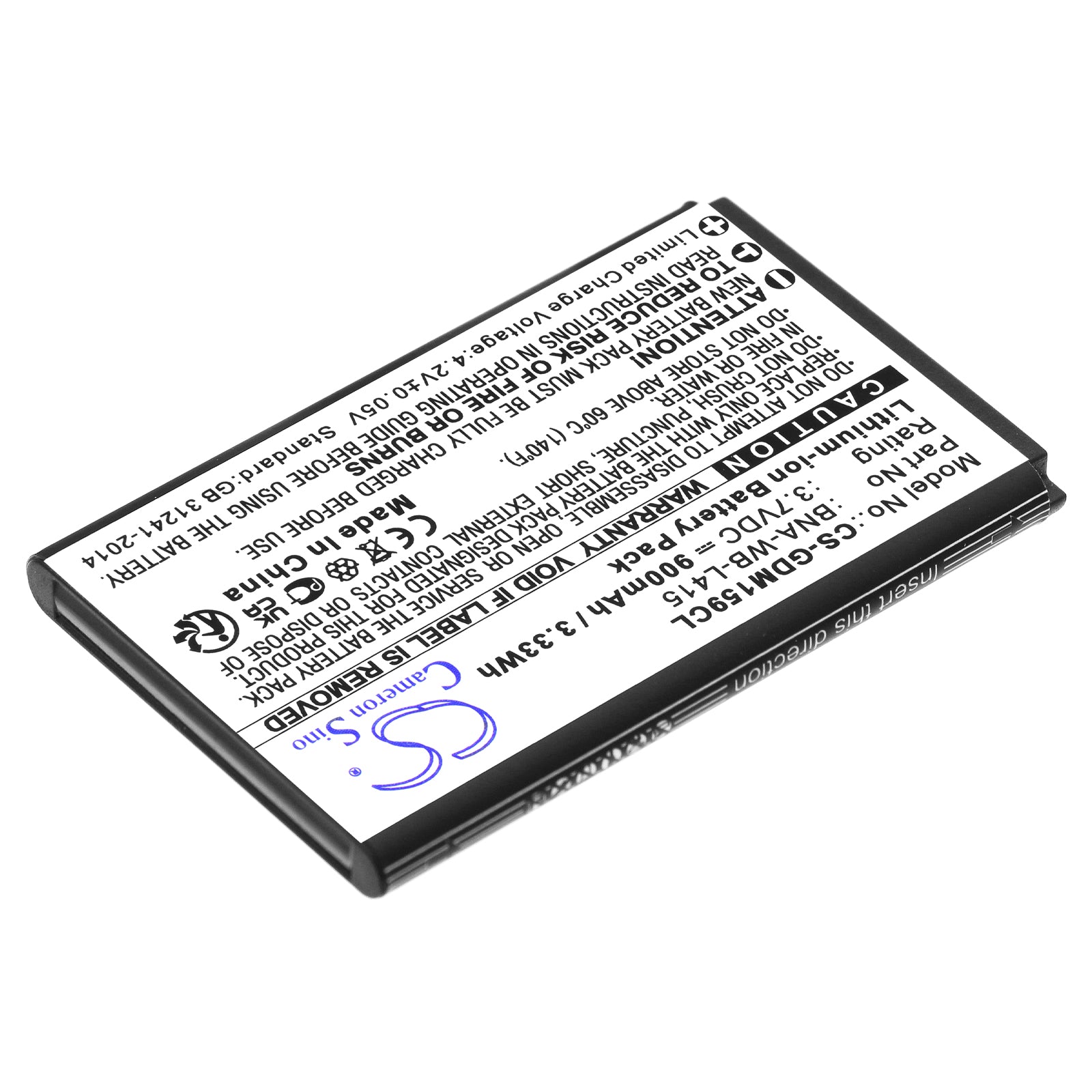 Li-ion, Cordless Phone Battery fits Grandstream 1595, 3.7V, 900mAh Cordless Phone Cameron Sino Technology Limited