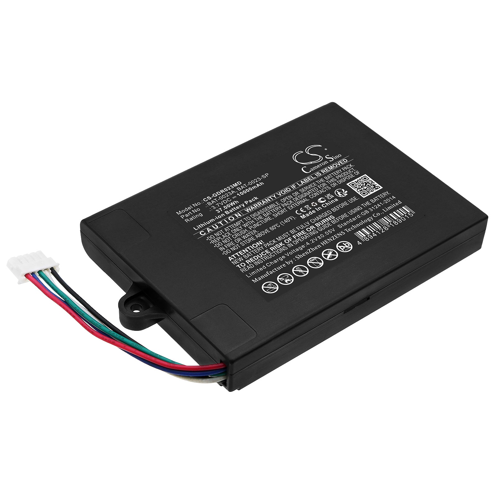 Li-ion, Medical Battery fits Covidien Pillcam Dr3, Given Imagion Datarecorder 3.0, 3.7V, 10000mAh Medical Cameron Sino Technology Limited