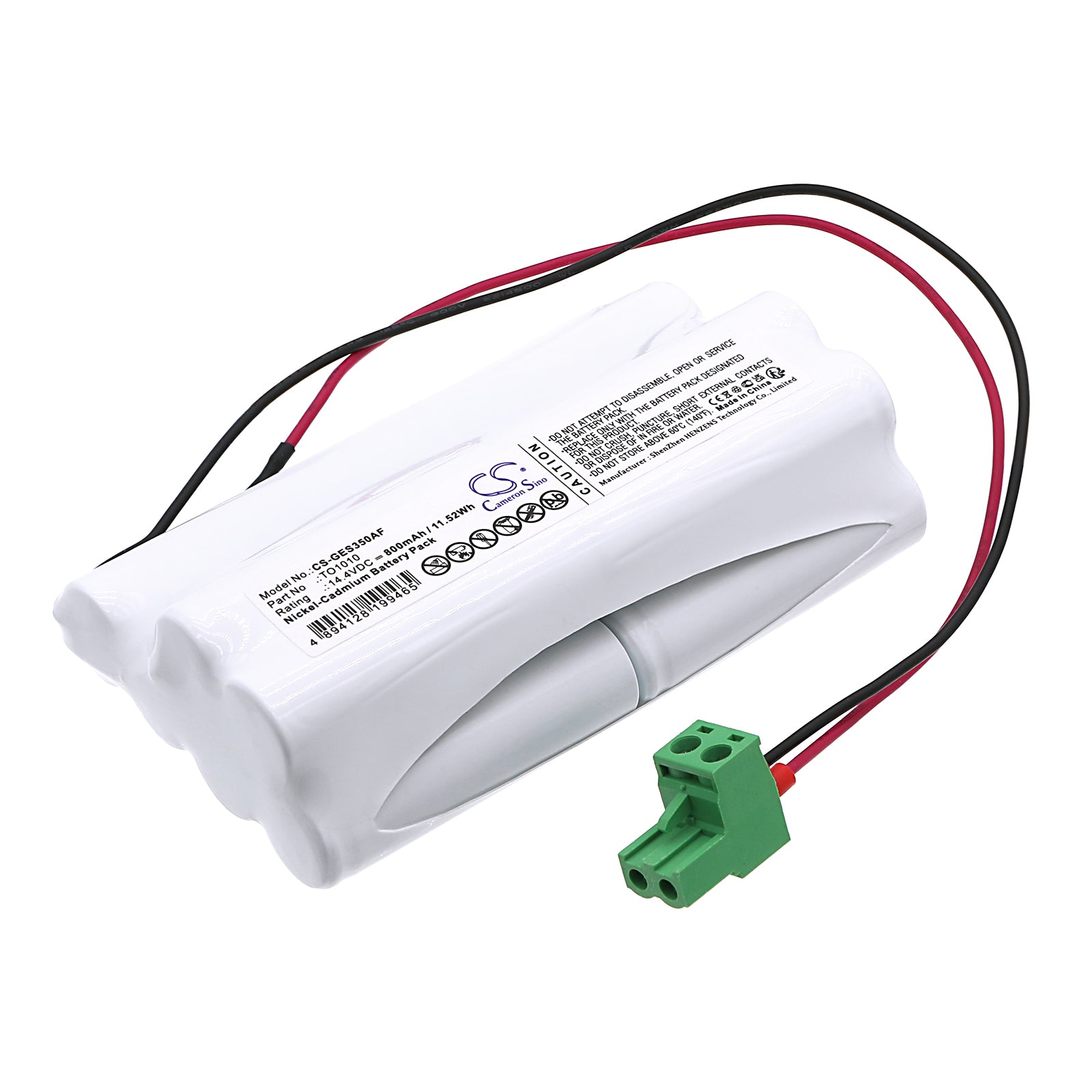Ni-CD, Automatic Doors Battery fits Geze Sl Fr Ok, Tsa350, 14.4V, 800mAh Automatic Doors Cameron Sino Technology Limited