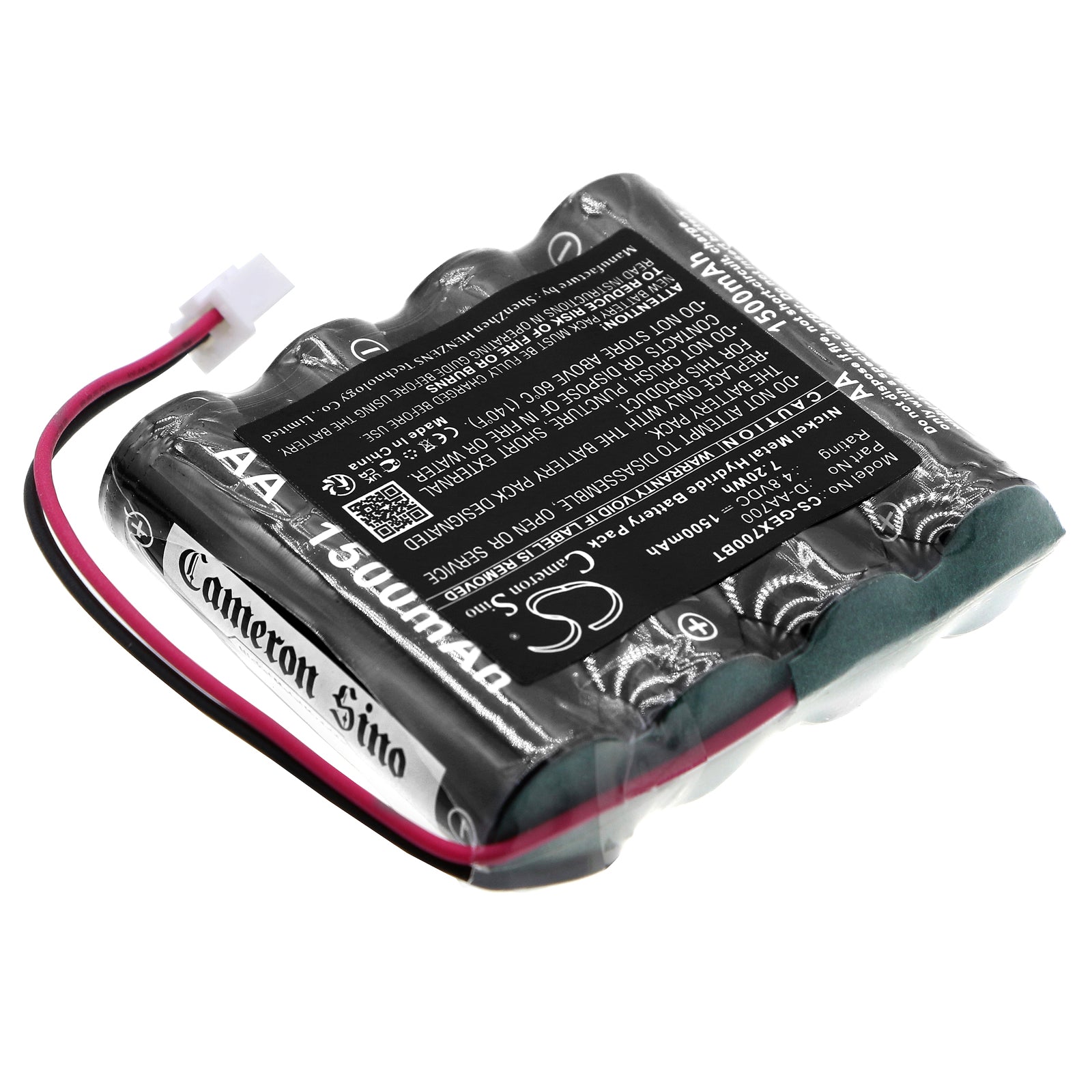 Ni-MH, Alarm System Battery fits Ge Control Panel, Security Simon Home Security T, 4.8V, 1500mAh Alarm System Cameron Sino Technology Limited