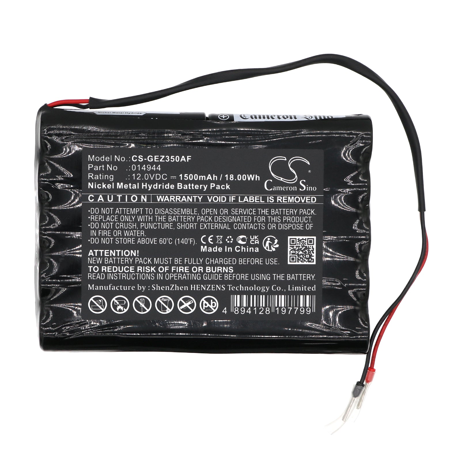 Ni-MH, Automatic Doors Battery fits Geze Smd, Tsa 350n, 12.0V, 1500mAh Automatic Doors Cameron Sino Technology Limited