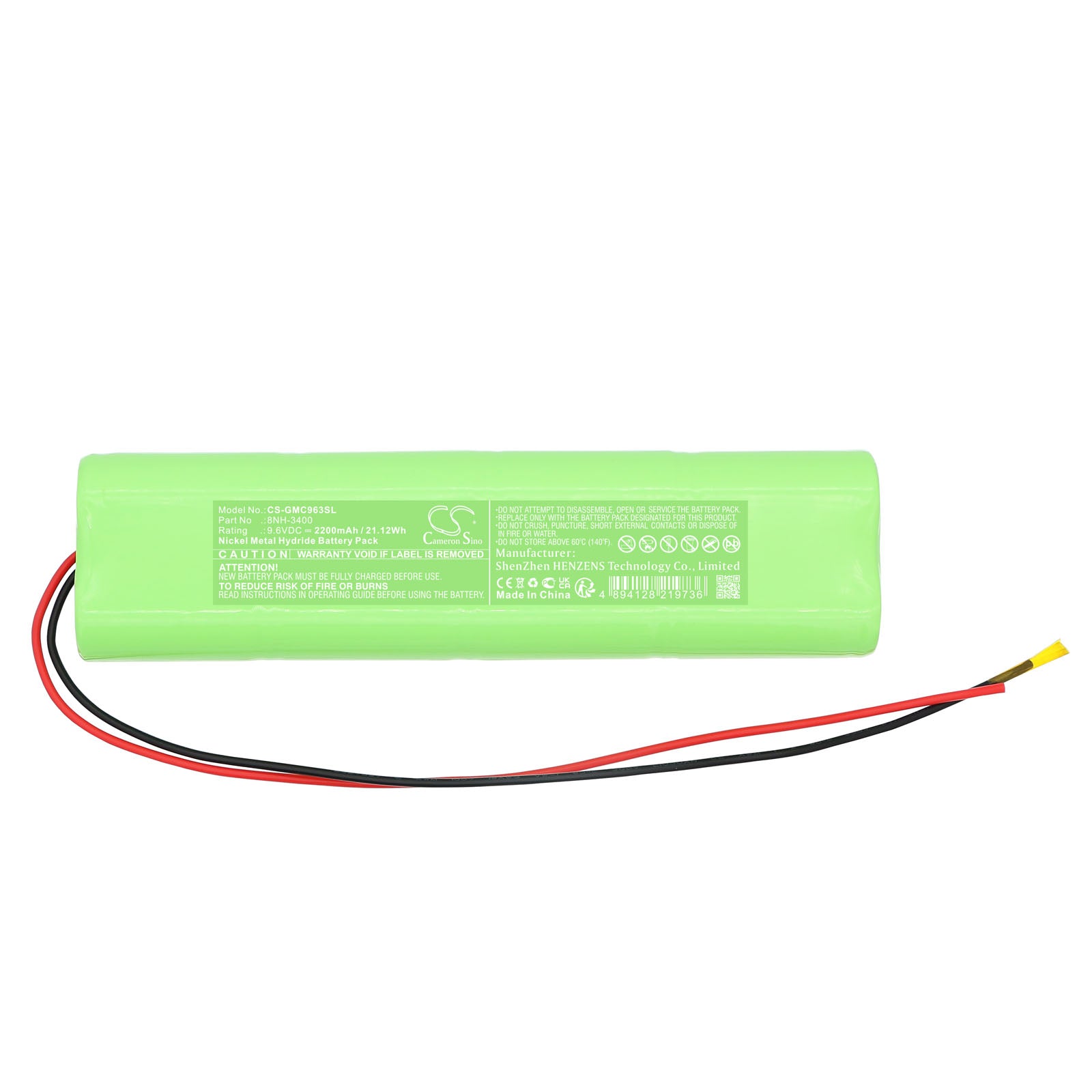9.6V, , , Battery fits Graupner MC10, MC12, Remote Controller Cameron Sino Technology Limited