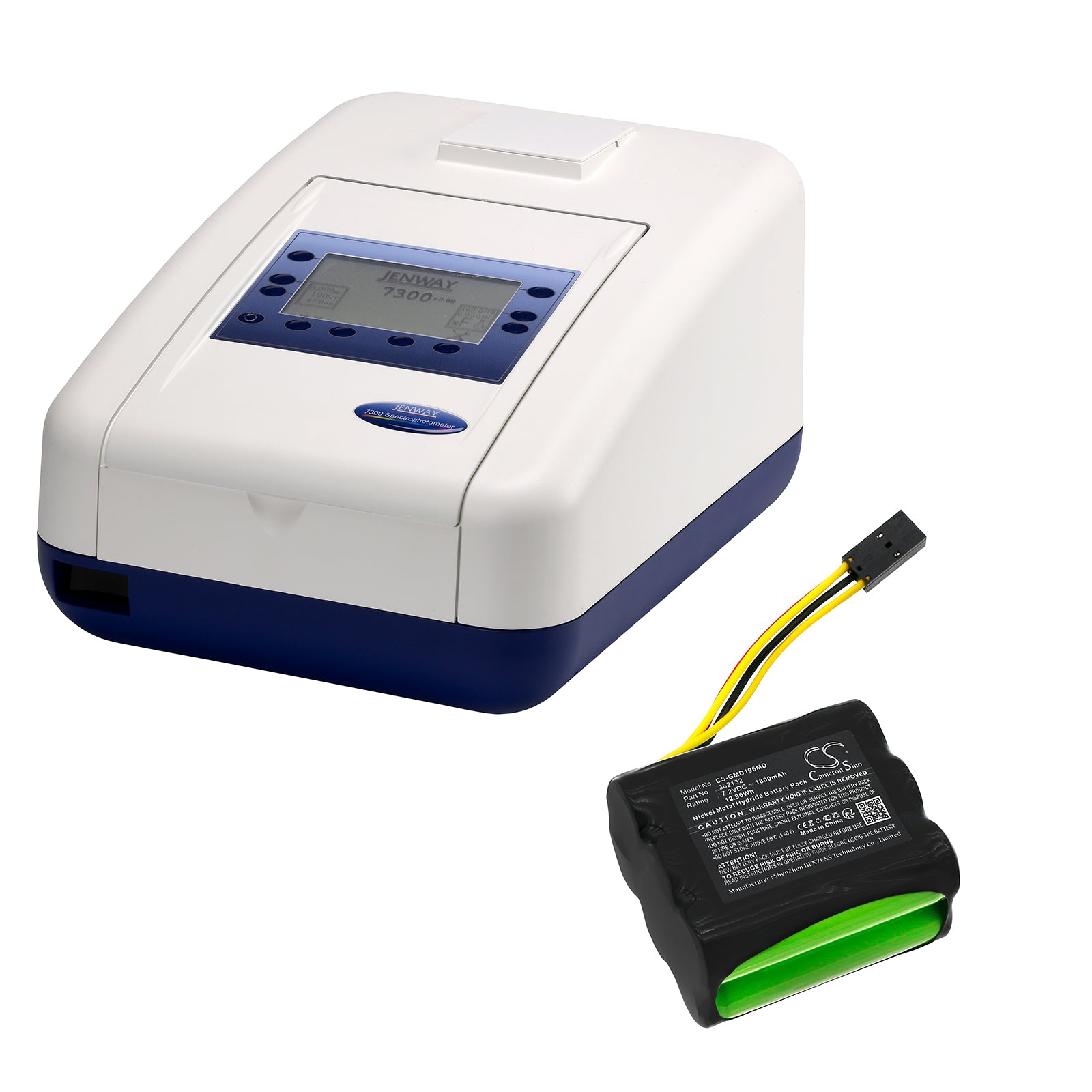 7.2V, Ni-MH, 1800mAh, Battery fits GretagMacbeth Densitometer D196, Densitometer D19C, 12.96Wh Medical Cameron Sino Technology Limited