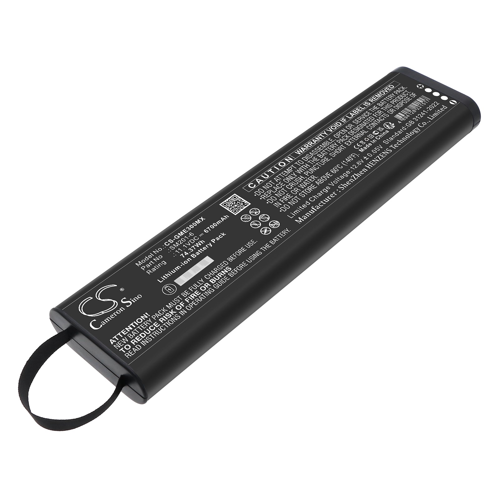 11.1V, Li-ion, 6700mAh, Battery fits Anritsu MT9082, MT9082A2, 74.37Wh Equipment, Survey, Test Cameron Sino Technology Limited