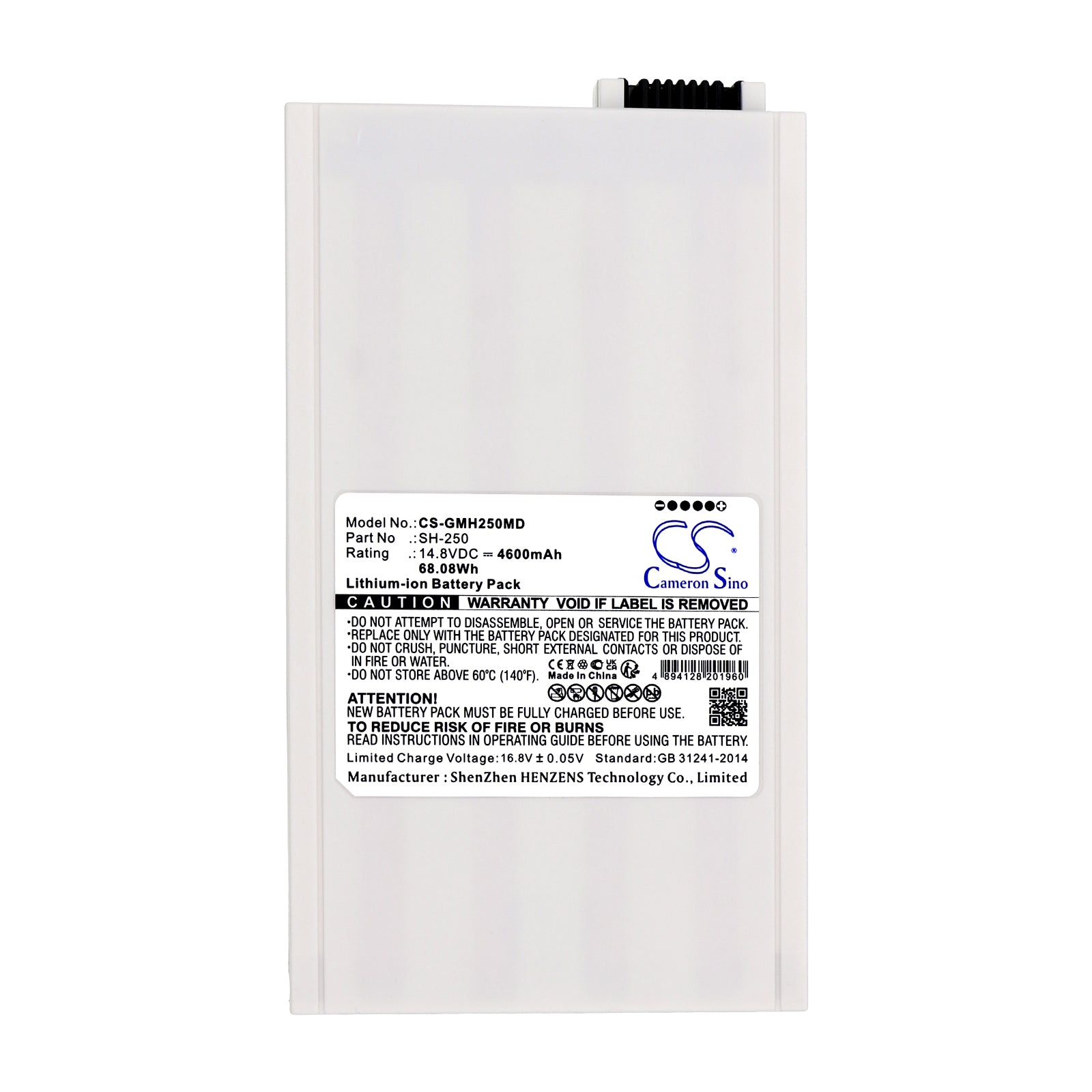 Li-ion, Medical Battery fits Ge Logiq Book, Logiq Book Sh-250, 14.8V, 4600mAh Medical Cameron Sino Technology Limited