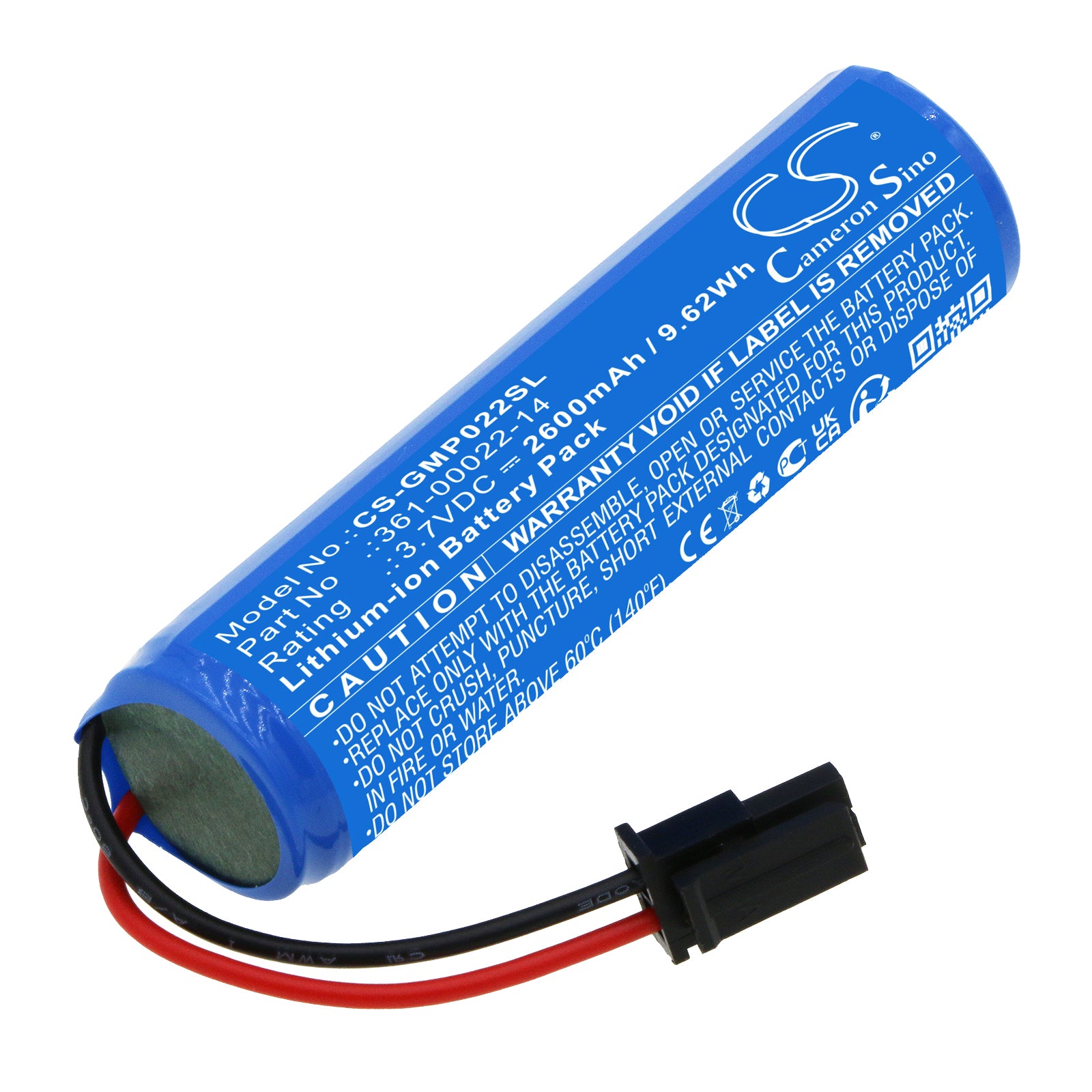 Li-ion, Dog Collar Battery fits Garmin 010-12400-04, Pro Control 2 Remote Receiver, 3.7V, 2600mAh Dog Collar Cameron Sino Technology Limited