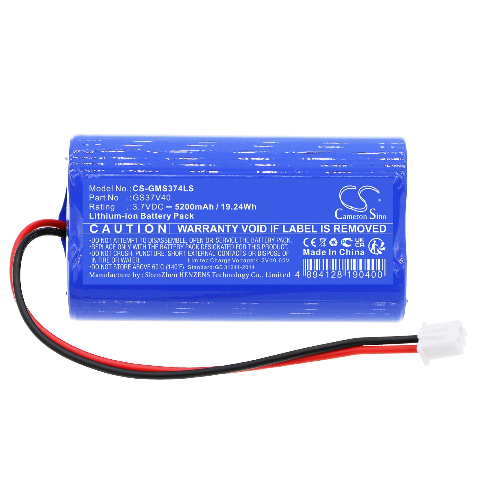 Li-ion, Solar Battery Battery fits Gama Sonic 101822, 203001, 3.7V, 5200mAh Solar Battery Cameron Sino Technology Limited