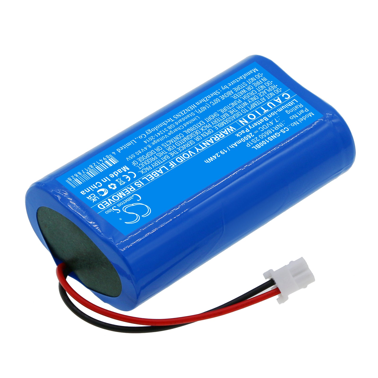 Li-ion, Cash Register Battery fits Geneko Supercash, 7.4V, 2600mAh Cash Register Cameron Sino Technology Limited