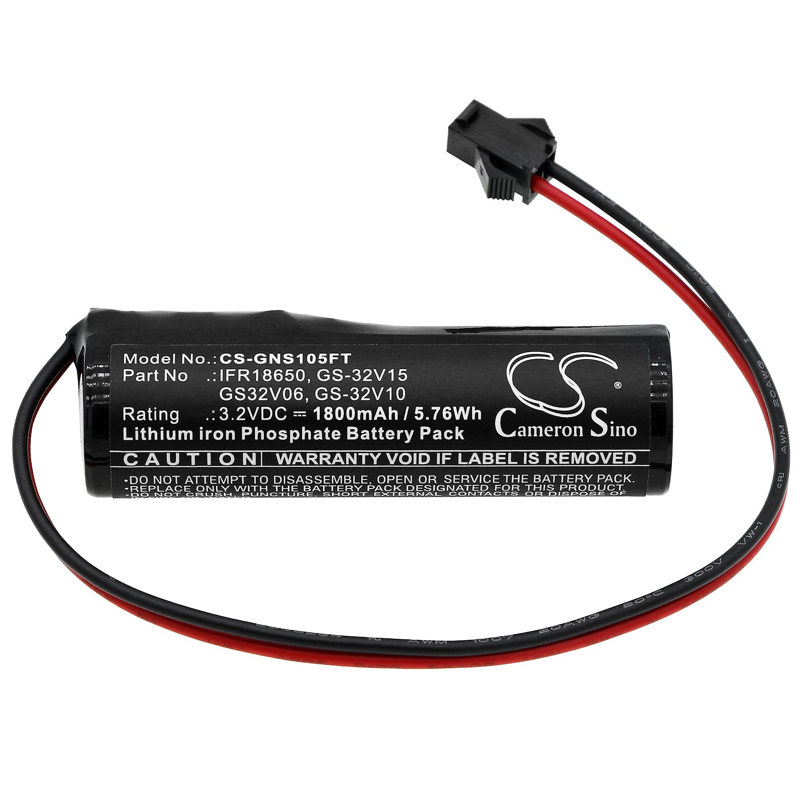 LiFePO4, Solar Battery Battery fits Gama Sonic Baytown Bulb Gs-106b, Baytown Gs-106, 3.2V, 1800mAh Solar Battery Cameron Sino Technology Limited
