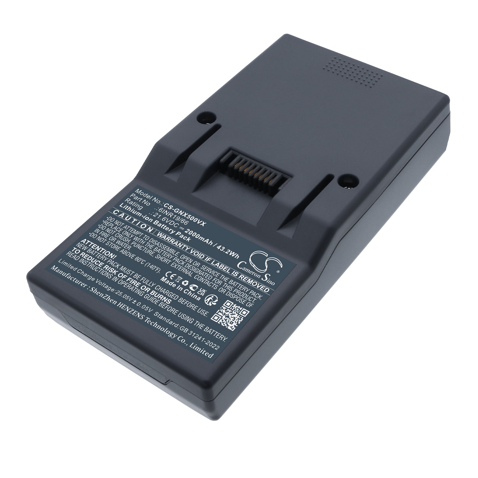 21.6V, Li-ion, 2000mAh, Battery fits Genius Invictus X3, Invictus X5, 43.2Wh Vacuum Cameron Sino Technology Limited