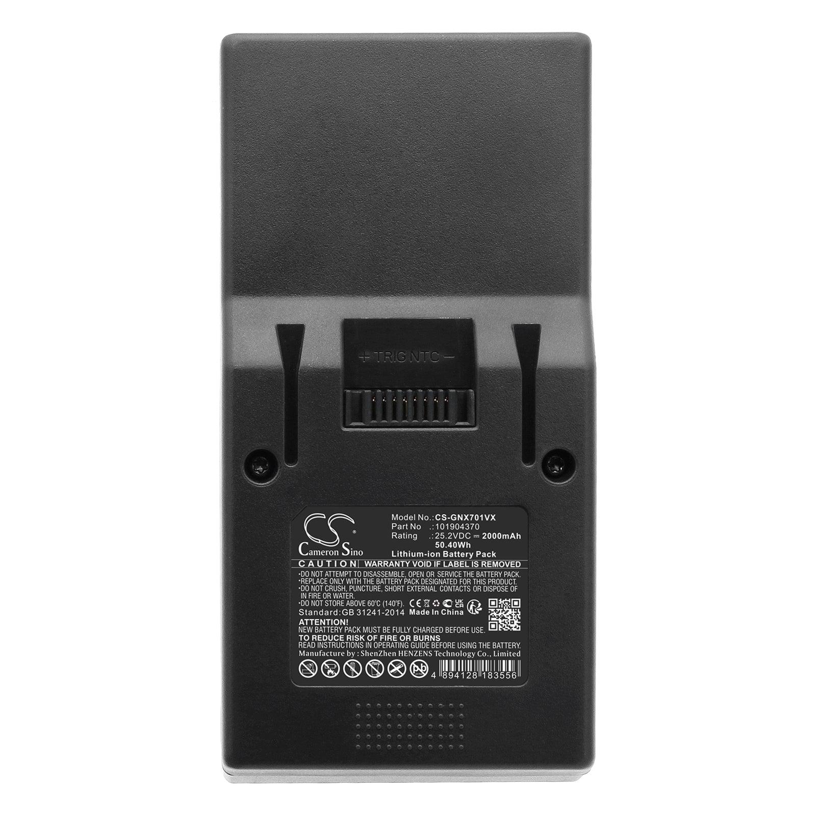 25.2V, Li-ion, 2000mAh, Battery fits Genius Invictus A8, Invictus A9, 50.4Wh Vacuum Cameron Sino Technology Limited